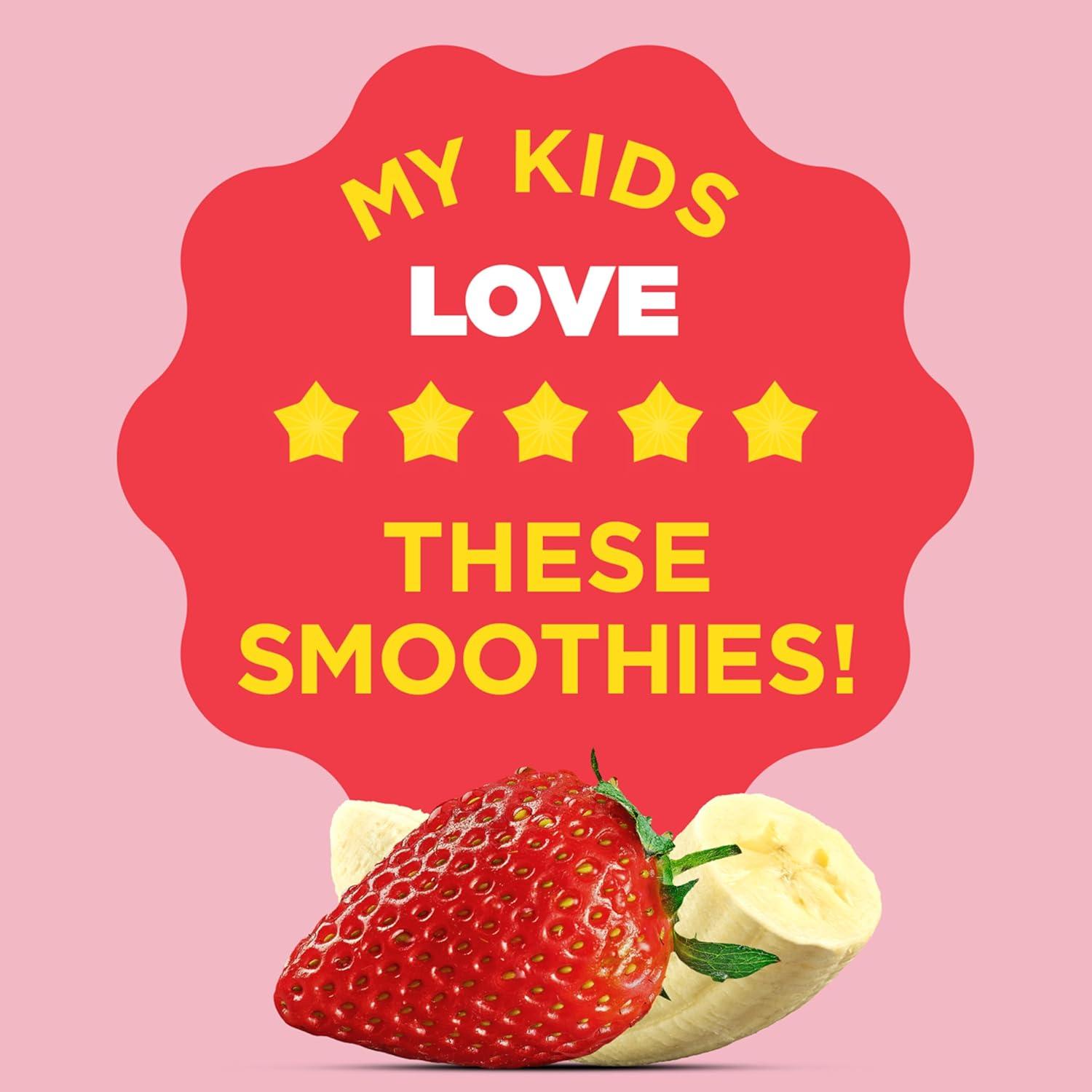 image:imageMotts Fruit Smoothies Strawberry Banana 42 oz clear pouches 8 Pack Nondairy Made With Oatmilk Made With Real Fruit Good Source of Calcium OntheGoStrawberry Banana