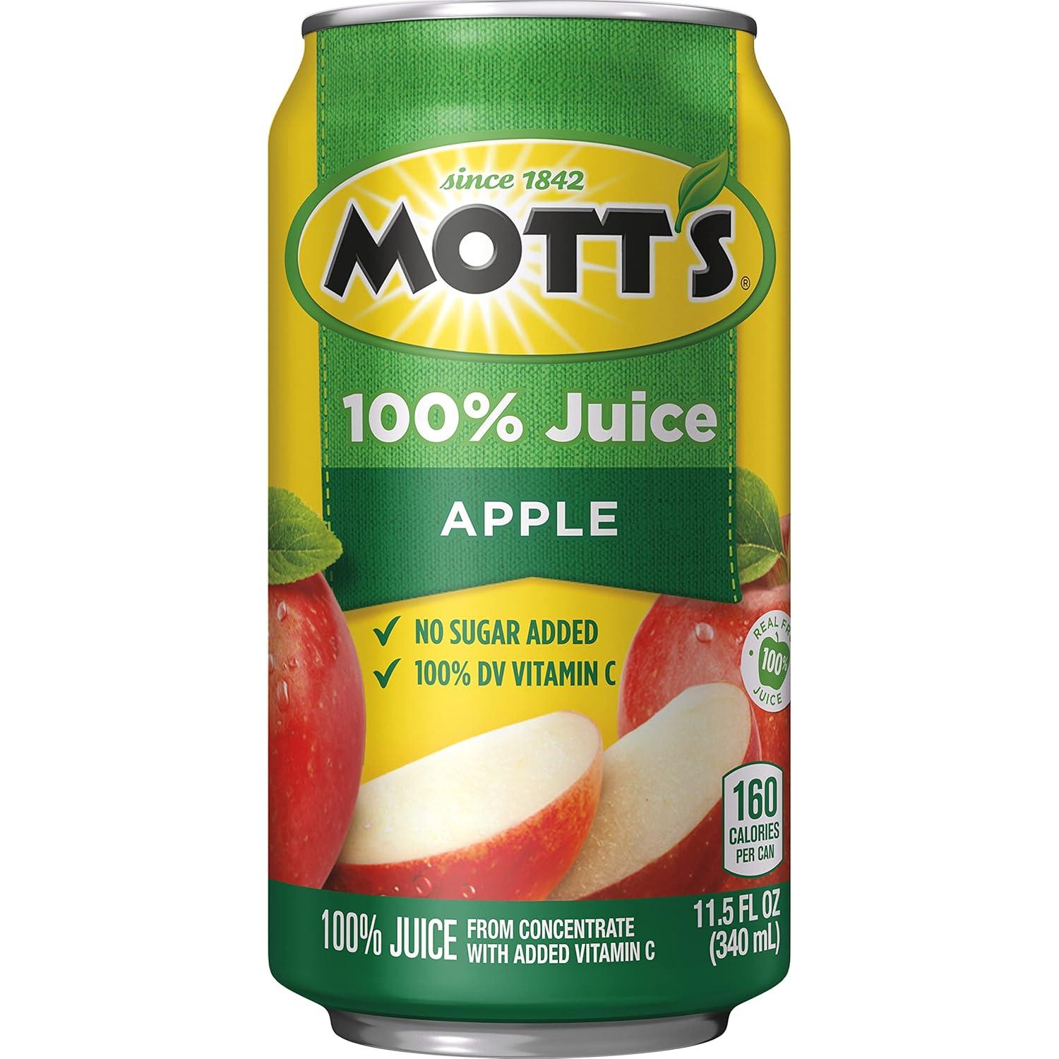 image:imageMotts 100 Original Apple Juice 115 fl oz can Pack of 24