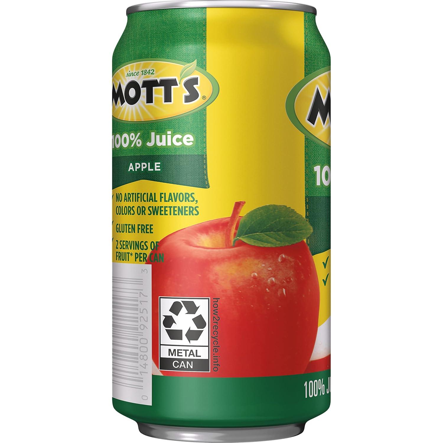 image:imageMotts 100 Original Apple Juice 115 fl oz can Pack of 24