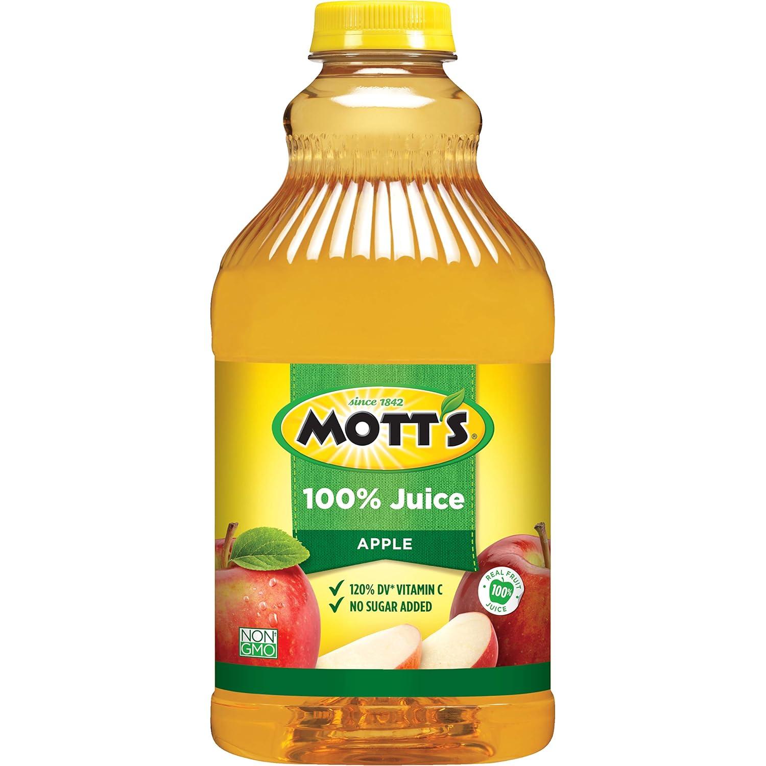 image:imageMotts 100 Original Apple Juice 64 Fl Oz Bottle Pack Of 8 2 Servings Of Fruit Per Cup 100 Fruit Juice Glutenfree Caffeinefree Kosher And Contains No Artificial Colors Or SweetenersOriginal Apple Juice