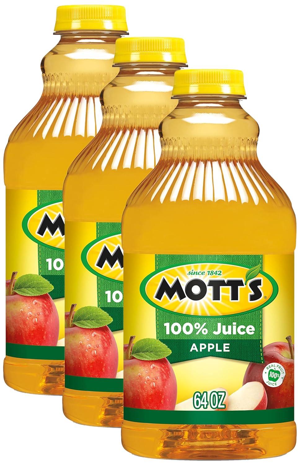 image:imageMotts 100 Original Apple Juice 64 Fl Oz Bottle Pack Of 8 2 Servings Of Fruit Per Cup 100 Fruit Juice Glutenfree Caffeinefree Kosher And Contains No Artificial Colors Or SweetenersOriginal Apple Juice
