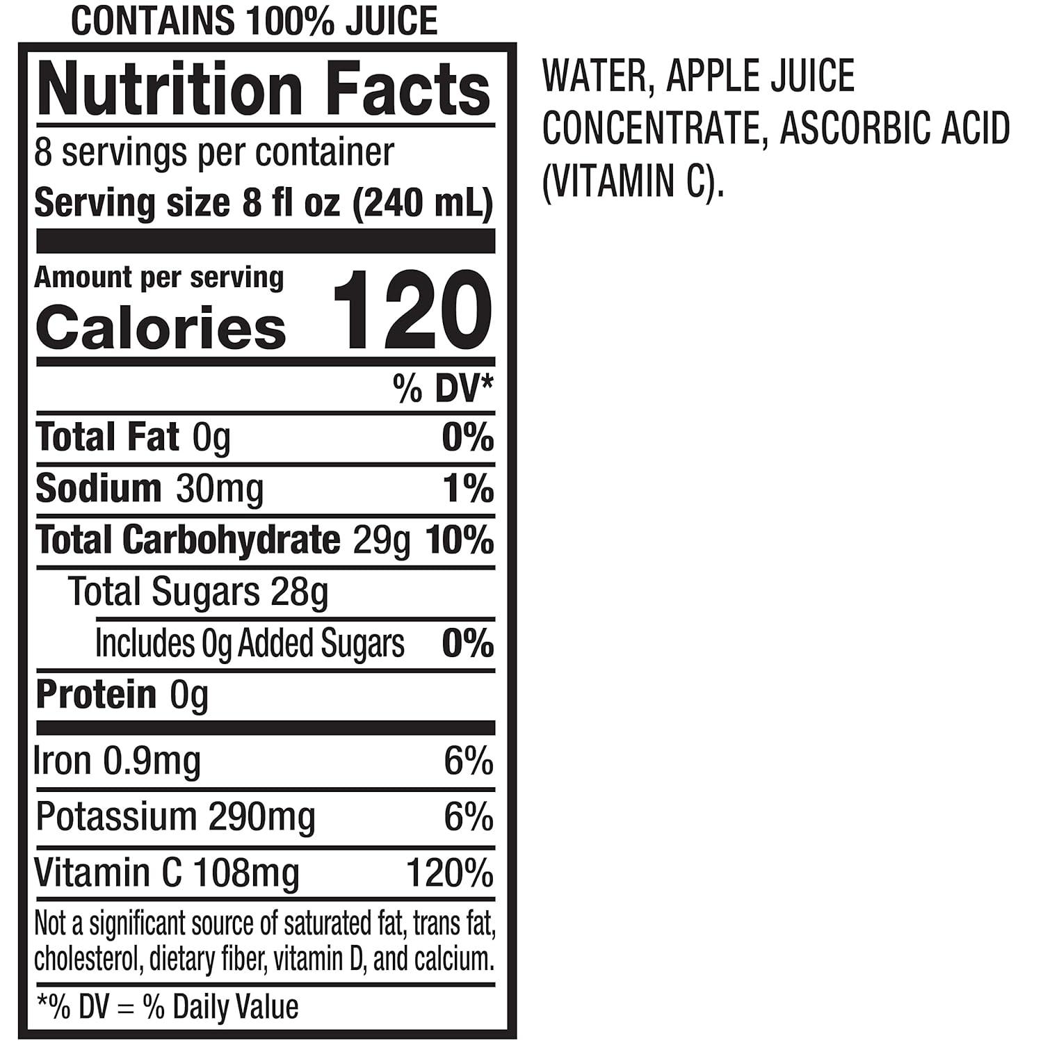 image:imageMotts 100 Original Apple Juice 64 Fl Oz Bottle Pack Of 8 2 Servings Of Fruit Per Cup 100 Fruit Juice Glutenfree Caffeinefree Kosher And Contains No Artificial Colors Or SweetenersOriginal Apple Juice
