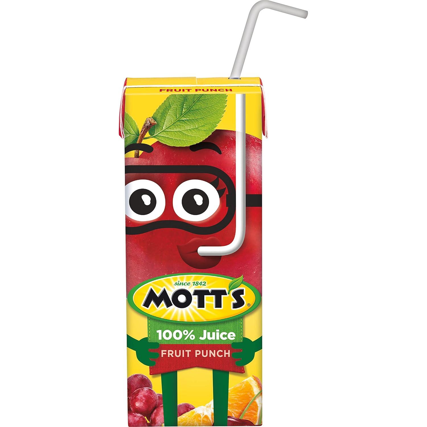 image:imageMotts 100 Percent Fruit Punch Juice 675 fl oz boxes 32 Count 4 Packs of 8Fruit Punch