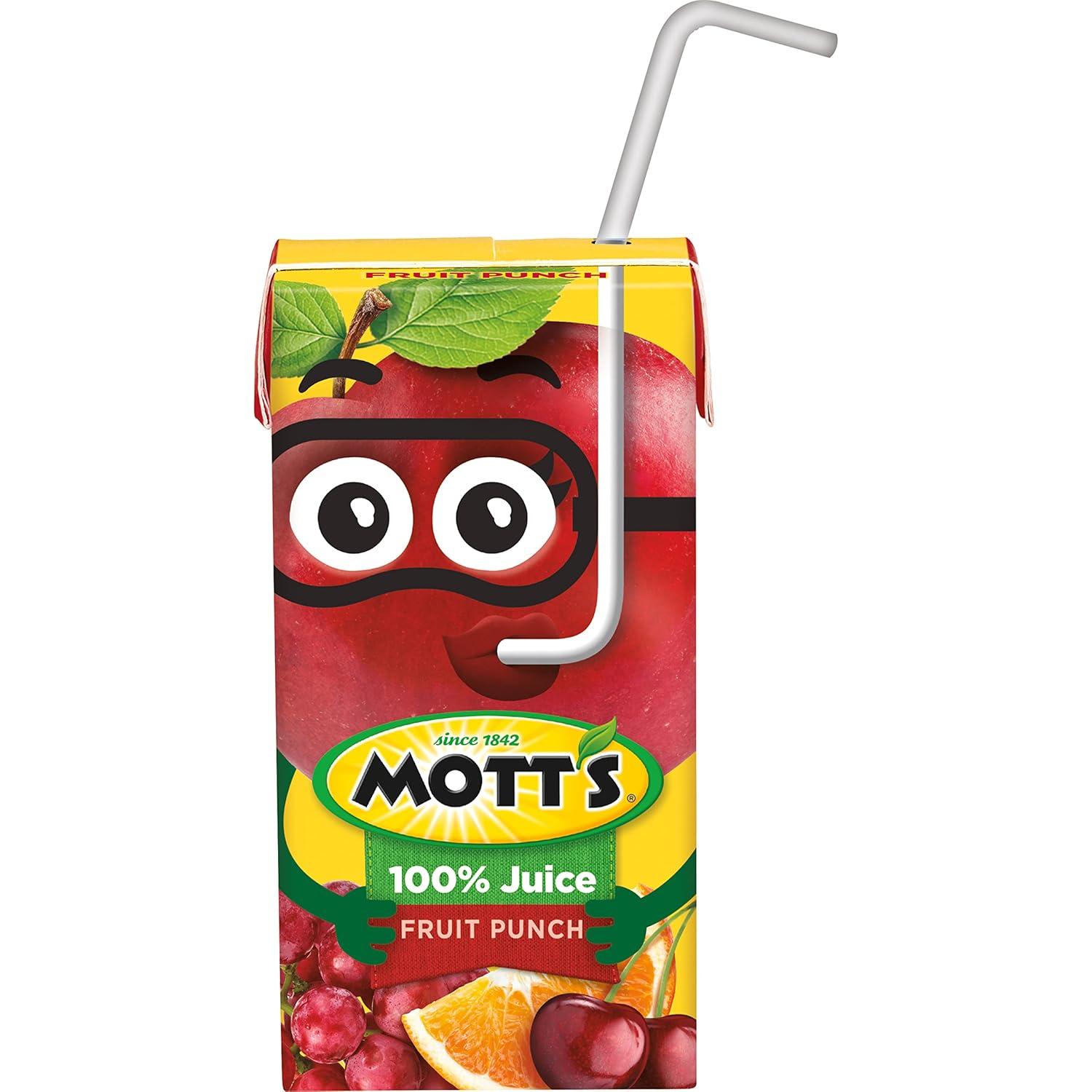 image:imageMotts 100 Percent Fruit Punch Juice 675 fl oz boxes 32 Count 4 Packs of 8Fruit Punch