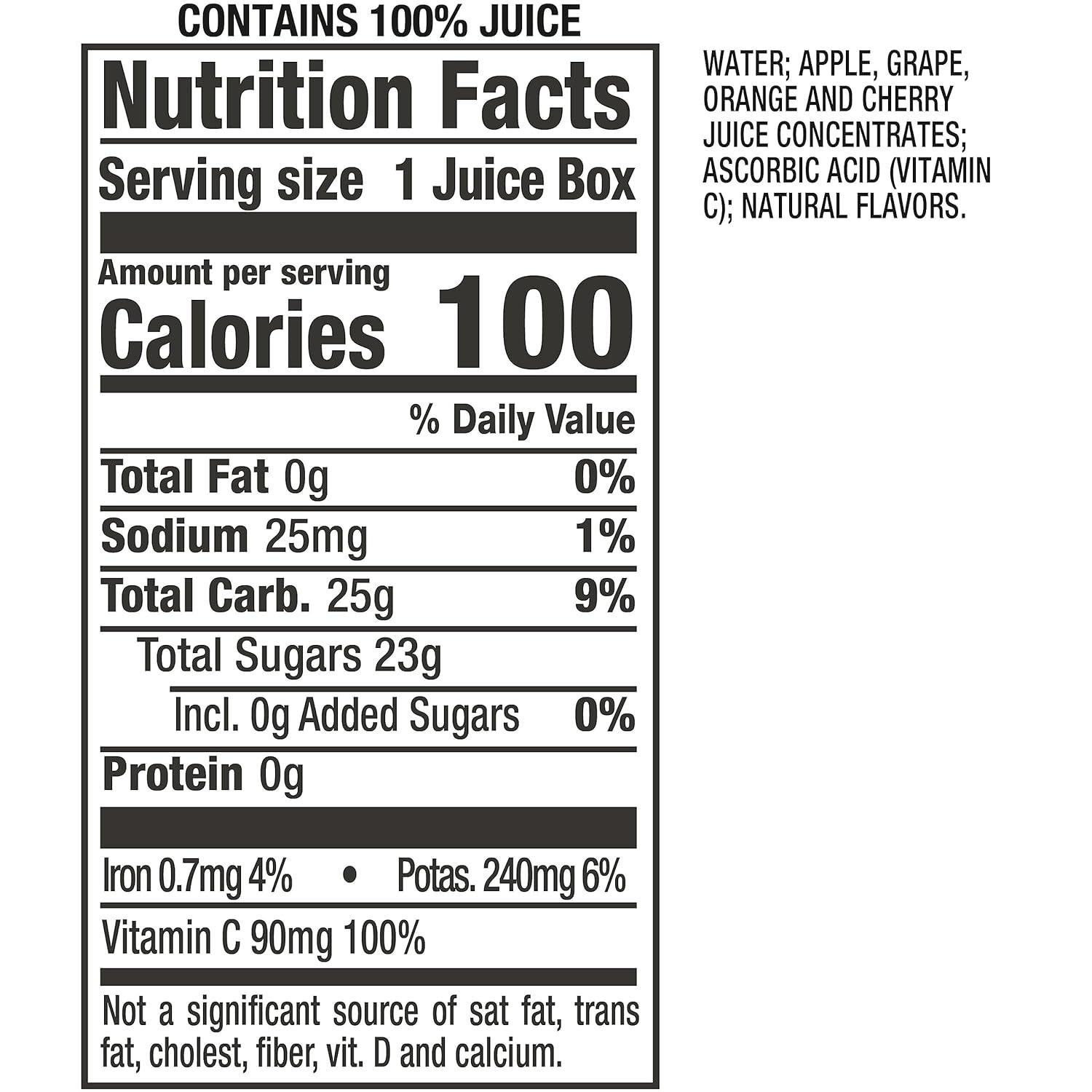 image:imageMotts 100 Percent Fruit Punch Juice 675 fl oz boxes 32 Count 4 Packs of 8Fruit Punch