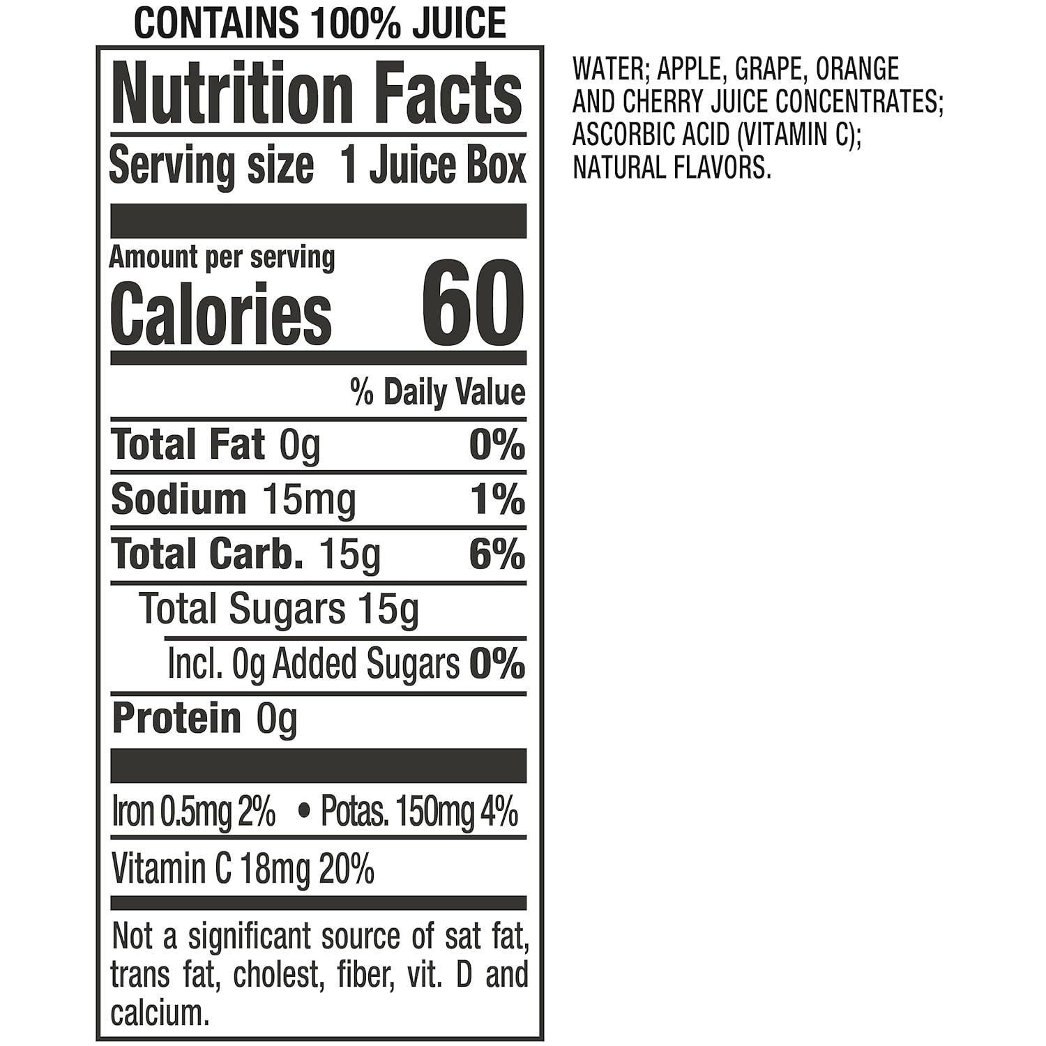 image:imageMotts 100 Percent Fruit Punch Juice 675 fl oz boxes 32 Count 4 Packs of 8Fruit Punch