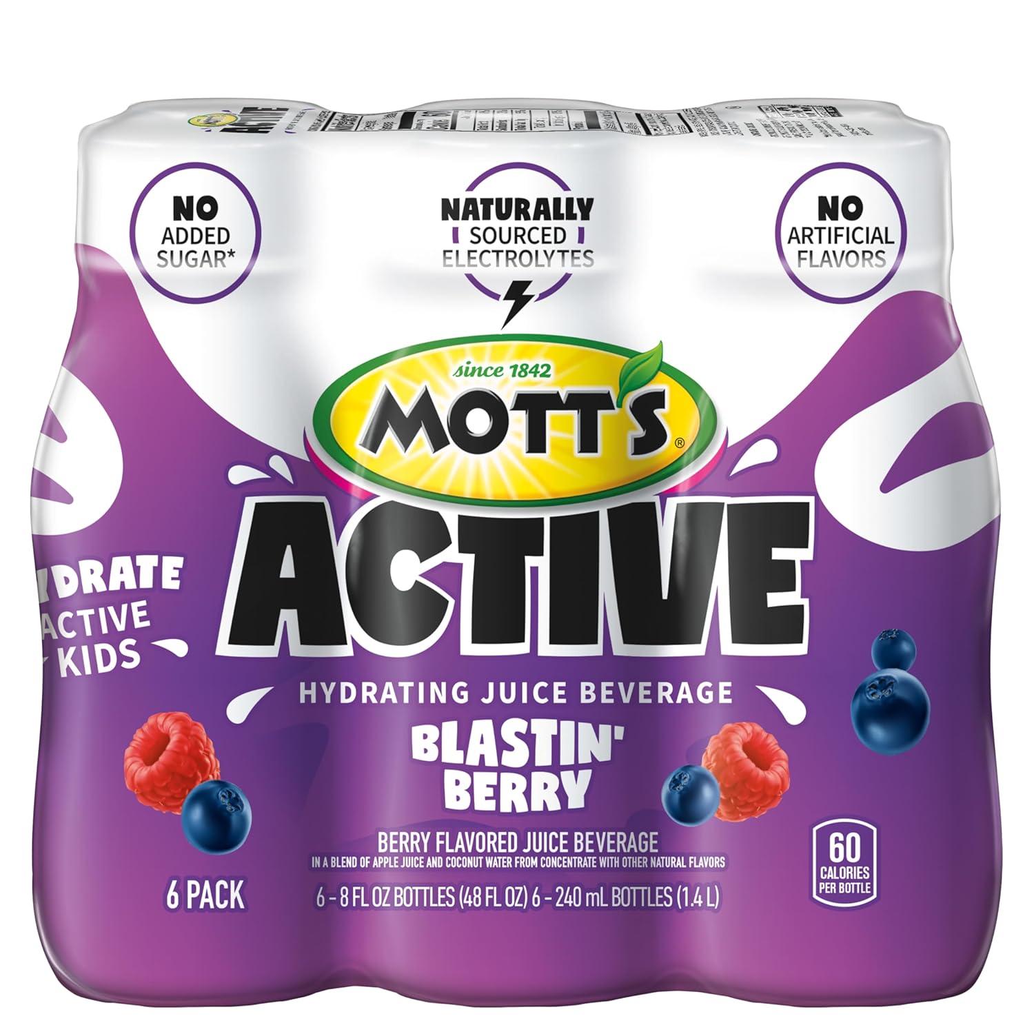 image:imageMotts Active Watermelon Burst Hydrating Juice Beverage 8 Fl Oz Bottles 24 Count 4 Packs Of 6 Made With Naturally Sourced Electrolytes amp Coconut Water Gluten amp Caffeinefree KosherBlastin Berry