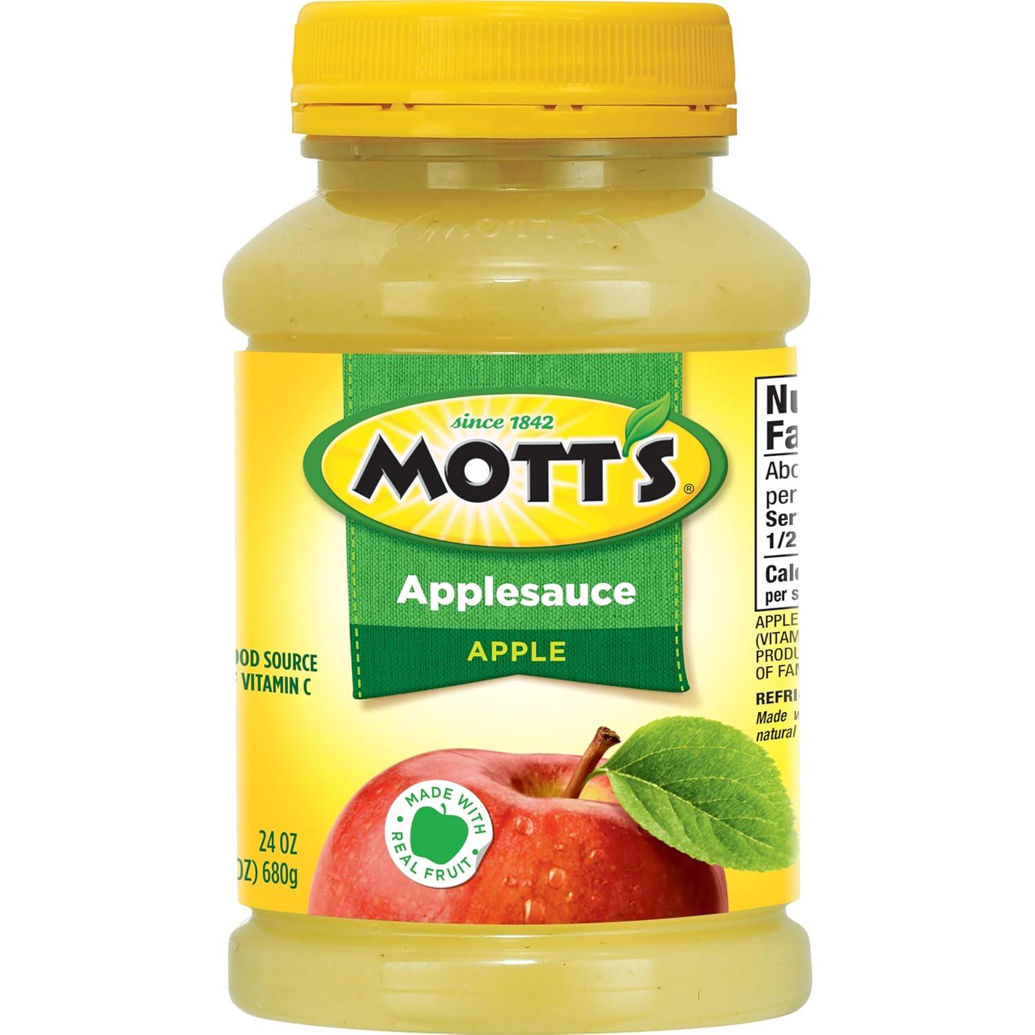 image:imageMotts Applesauce 24 Oz Jar Pack Of 12 No Artificial Flavors Good Source Of Vitamin C Nutritious Option For The Whole FamilyApple