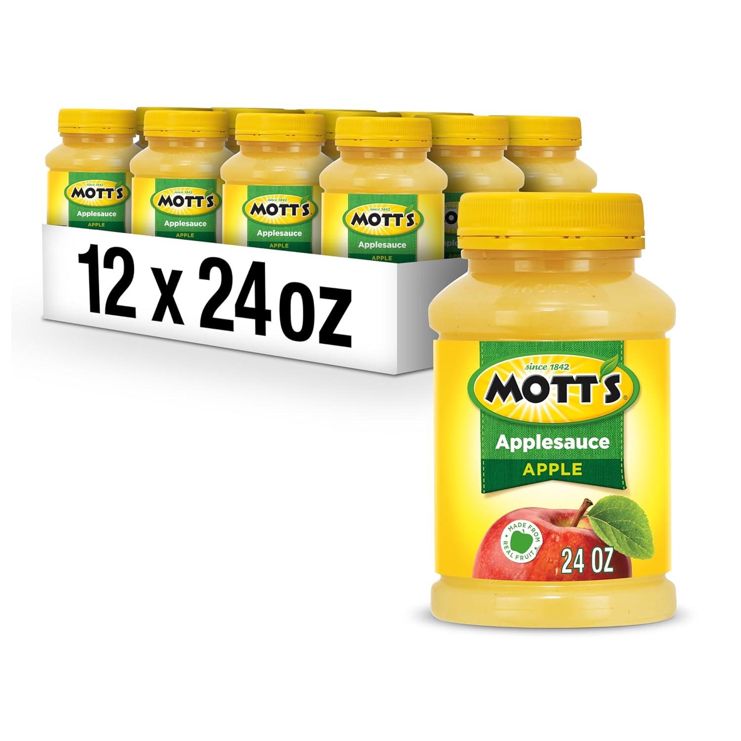 image:imageMotts Applesauce 24 Oz Jar Pack Of 12 No Artificial Flavors Good Source Of Vitamin C Nutritious Option For The Whole FamilyApple