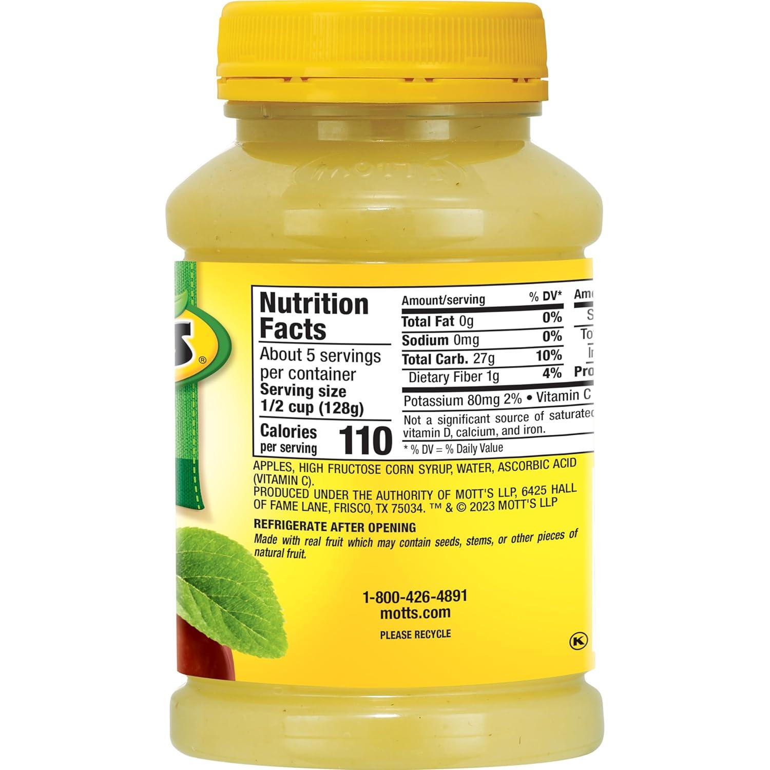 image:imageMotts Applesauce 24 Oz Jar Pack Of 12 No Artificial Flavors Good Source Of Vitamin C Nutritious Option For The Whole FamilyApple
