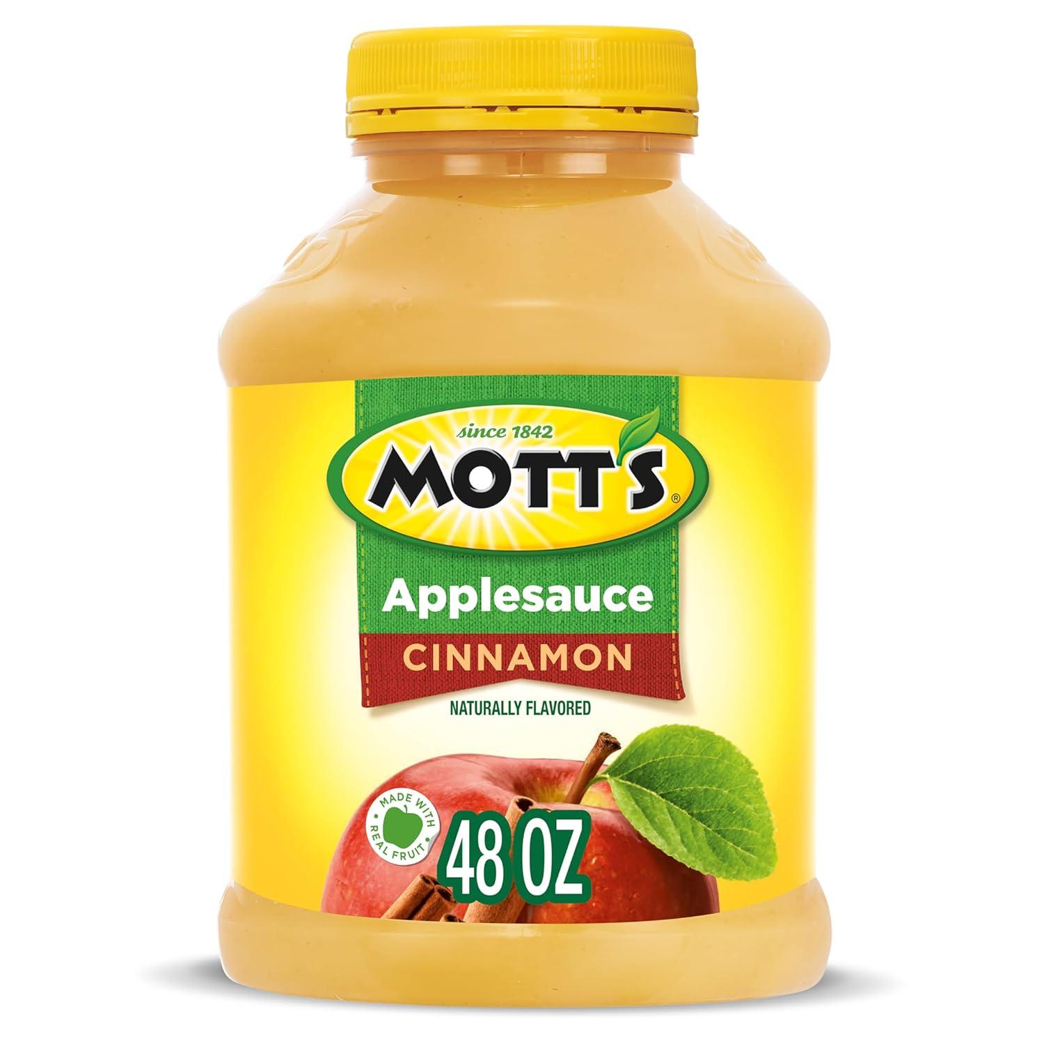 image:imageMotts Applesauce 24 Oz Jar Pack Of 12 No Artificial Flavors Good Source Of Vitamin C Nutritious Option For The Whole FamilyCinnamon