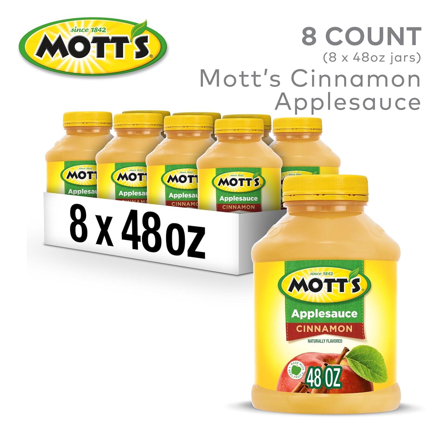 image:imageMotts Applesauce 24 Oz Jar Pack Of 12 No Artificial Flavors Good Source Of Vitamin C Nutritious Option For The Whole FamilyCinnamon