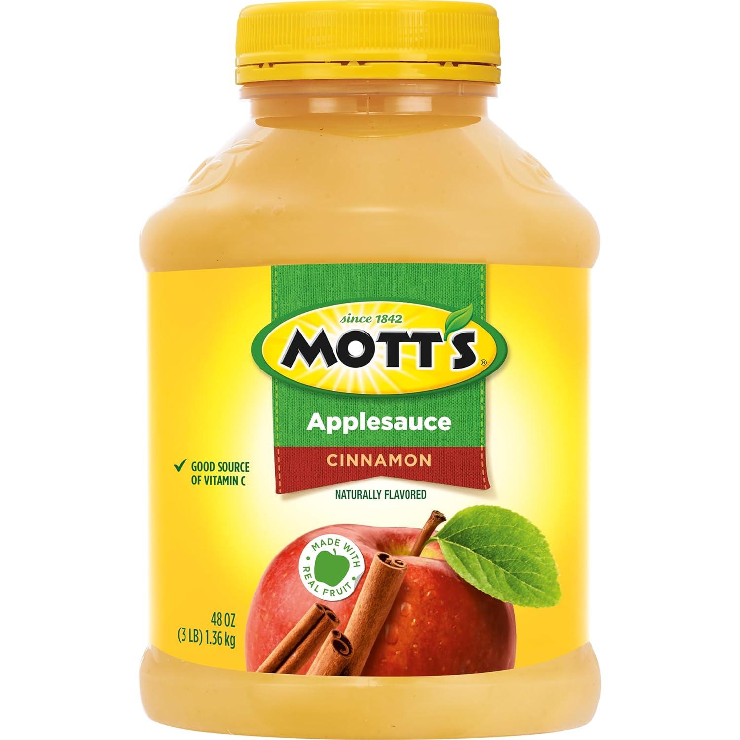 image:imageMotts Applesauce 24 Oz Jar Pack Of 12 No Artificial Flavors Good Source Of Vitamin C Nutritious Option For The Whole FamilyCinnamon