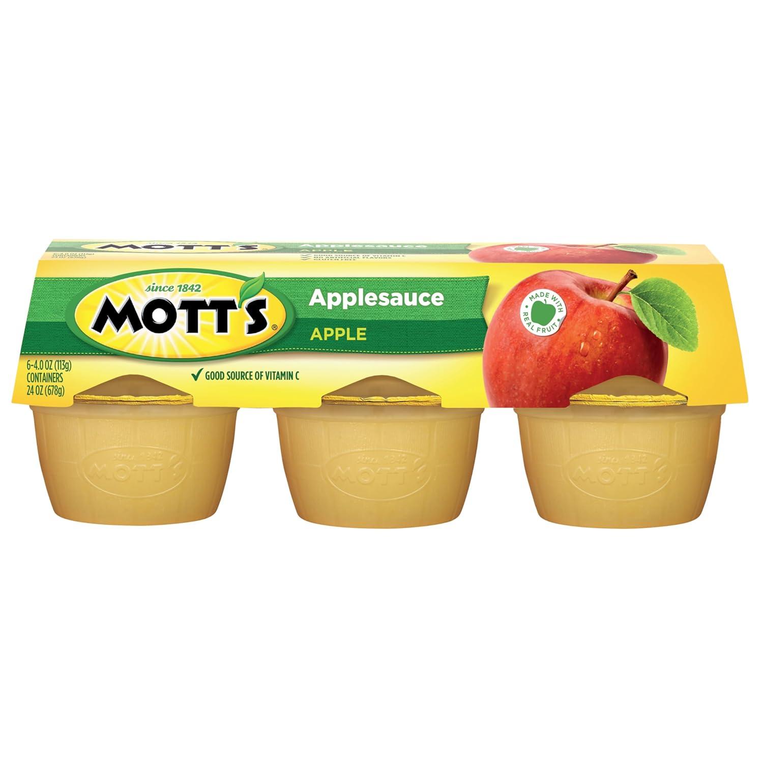 image:imageMotts Applesauce 4 Oz Cups 36 Count No Artificial Flavors Good Source of Vitamin C Nutritious Option for The Whole FamilyApple