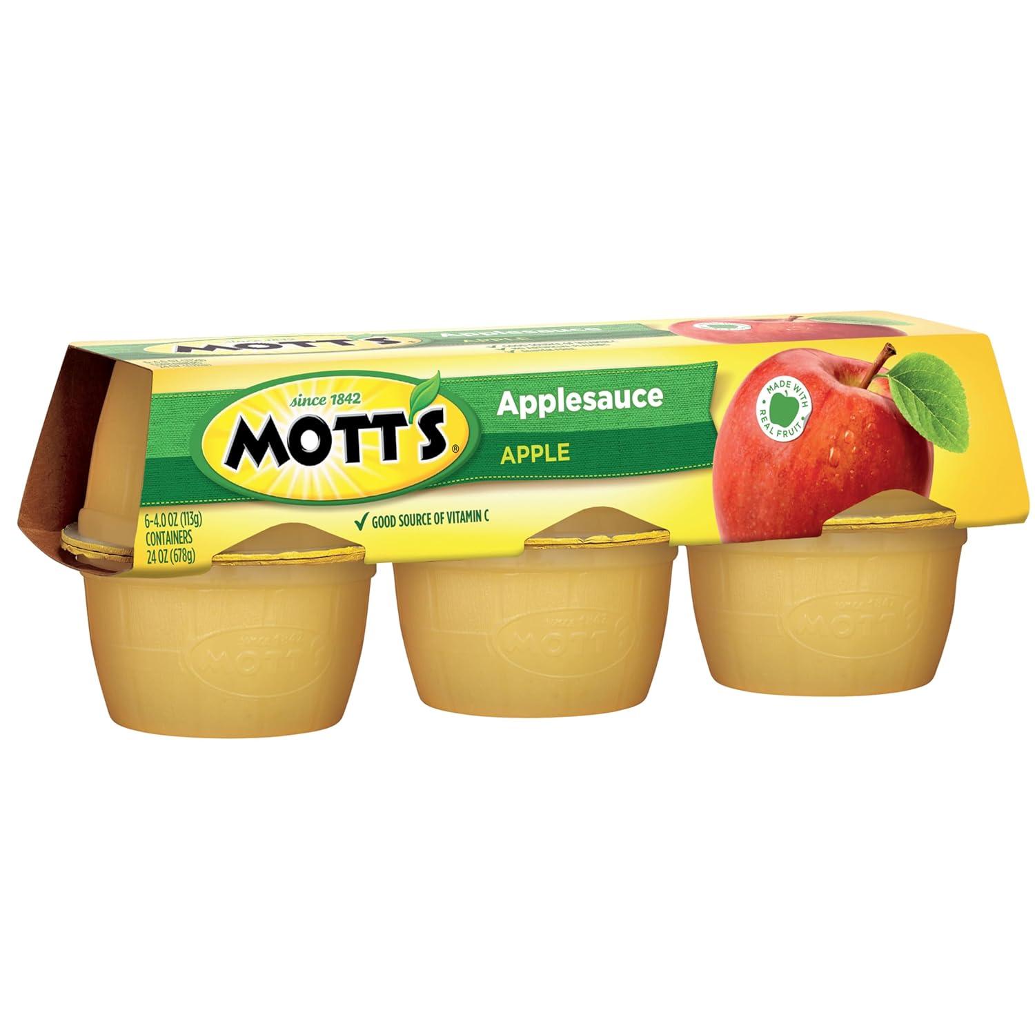 image:imageMotts Applesauce 4 Oz Cups 36 Count No Artificial Flavors Good Source of Vitamin C Nutritious Option for The Whole FamilyApple