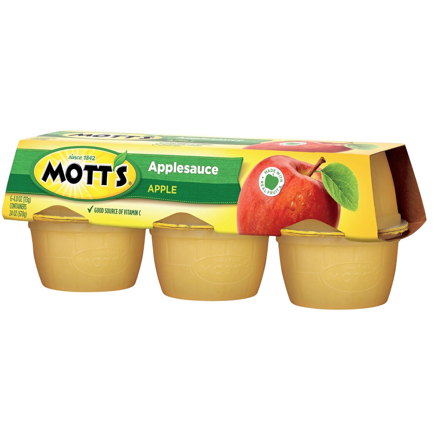 image:imageMotts Applesauce 4 Oz Cups 36 Count No Artificial Flavors Good Source of Vitamin C Nutritious Option for The Whole FamilyApple