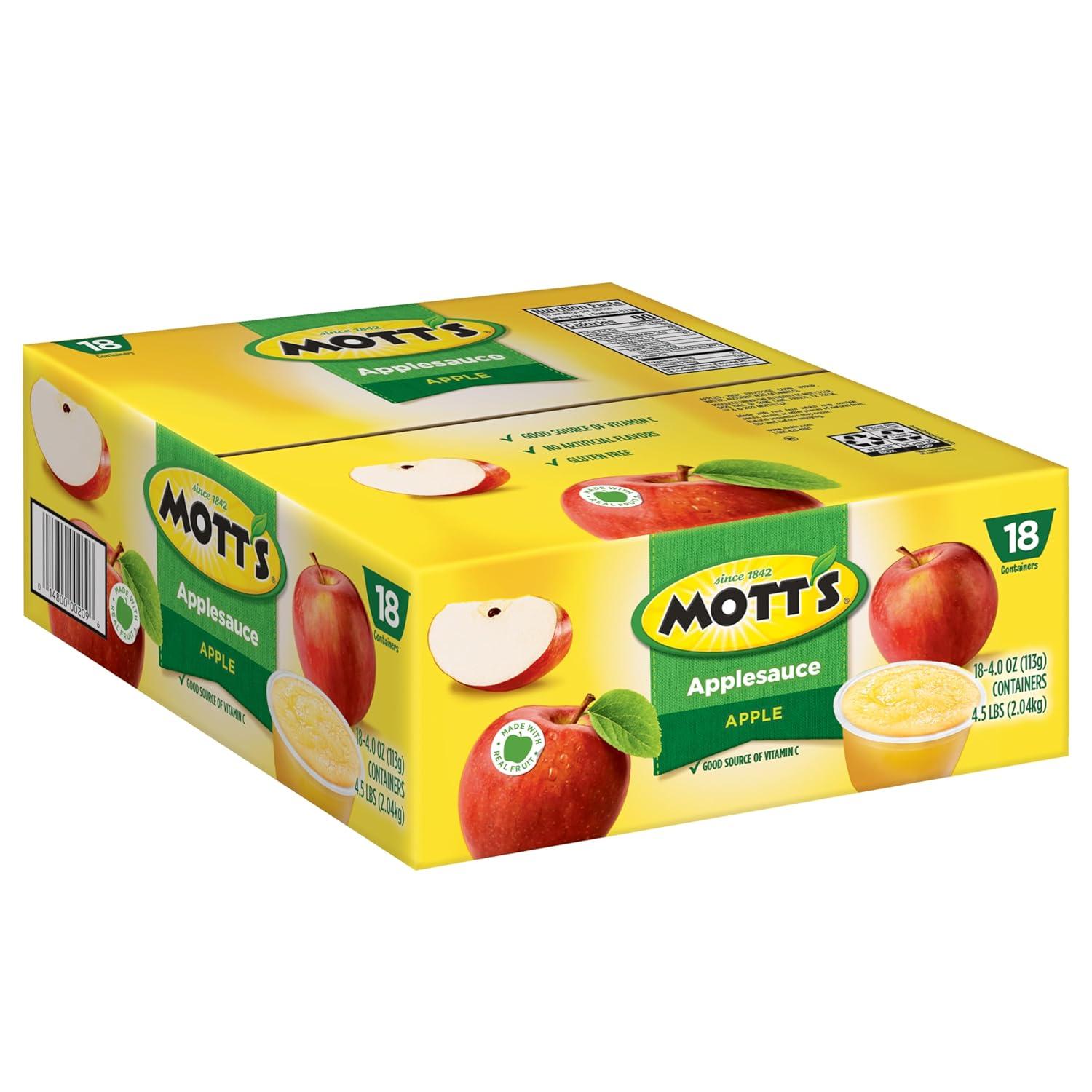 image:imageMotts Applesauce 4 Oz Cups 36 Count No Artificial Flavors Good Source of Vitamin C Nutritious Option for The Whole FamilyApple