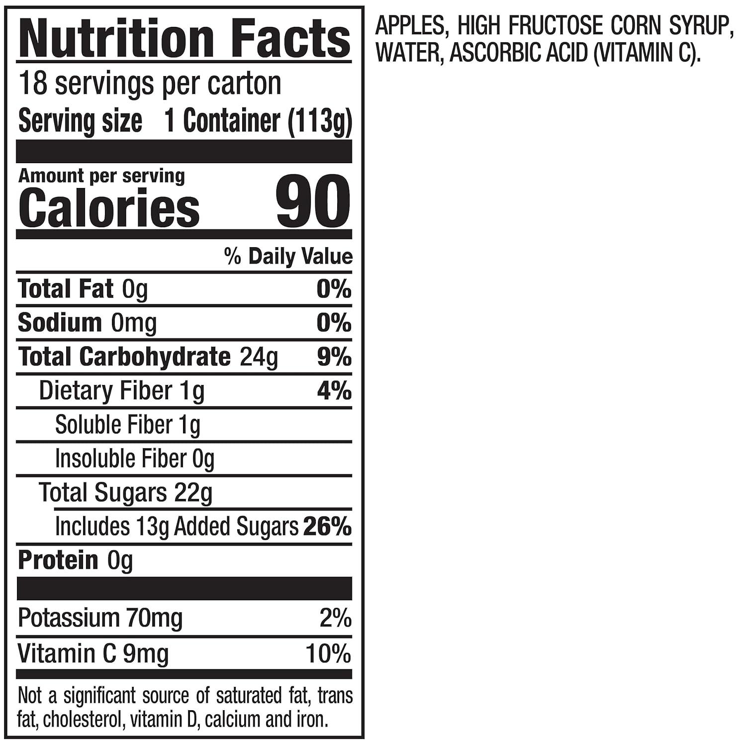 image:imageMotts Applesauce 4 Oz Cups 36 Count No Artificial Flavors Good Source of Vitamin C Nutritious Option for The Whole FamilyApple