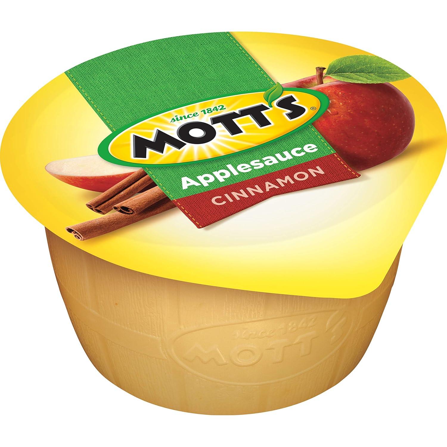 image:imageMotts Applesauce 4 Oz Cups 36 Count No Artificial Flavors Good Source of Vitamin C Nutritious Option for The Whole FamilyCinnamon