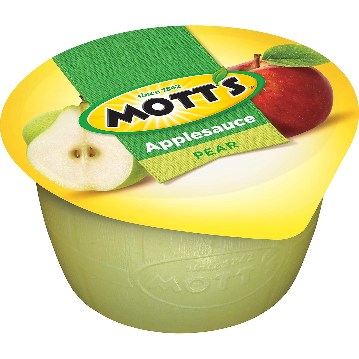 image:imageMotts Applesauce 4 Oz Cups 36 Count No Artificial Flavors Good Source of Vitamin C Nutritious Option for The Whole FamilyPear