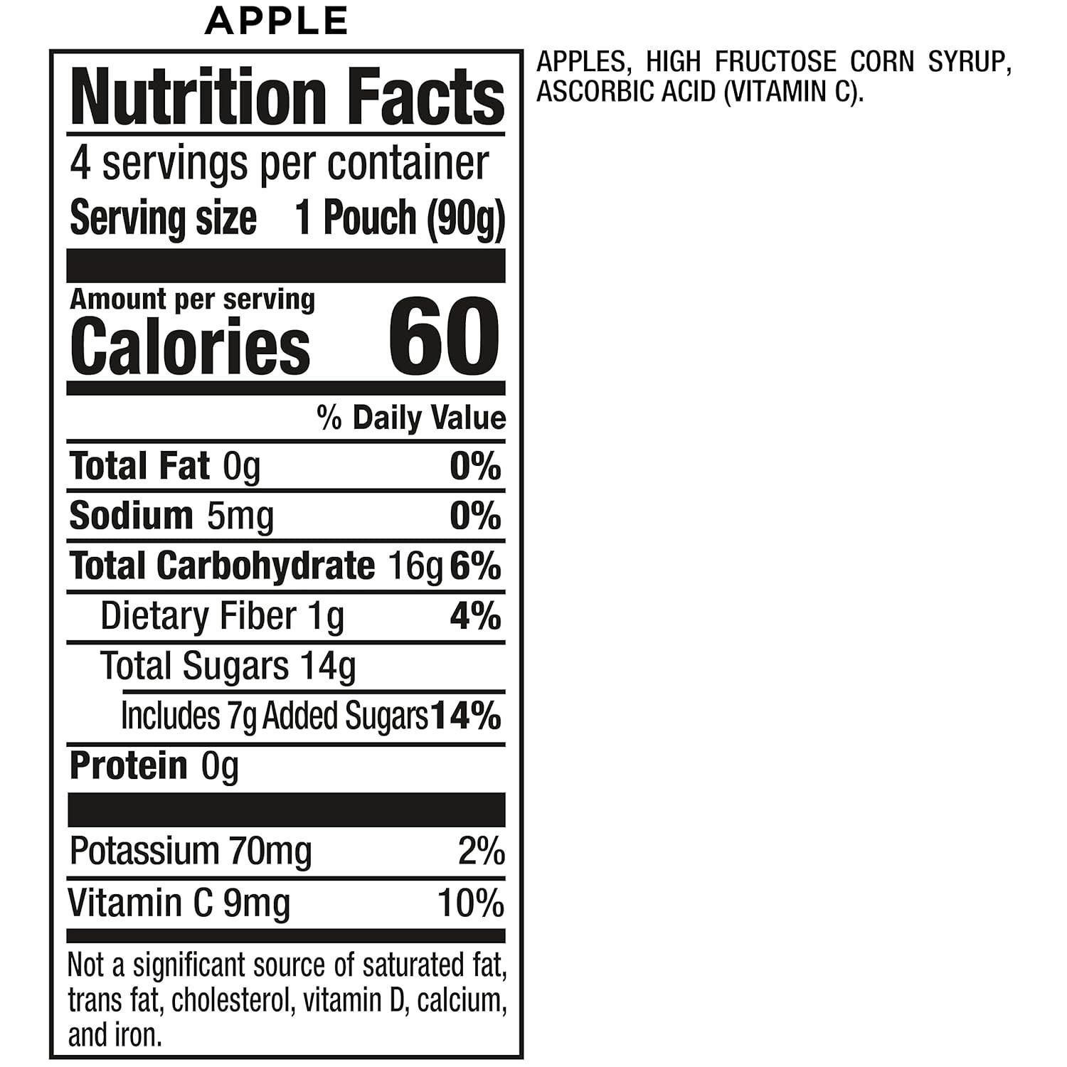 image:imageMotts Cinnamon Applesauce 32 Oz Clear Pouches 24 Count 6 Packs Of 4 No Artificial Flavors Good Source Of Vitamin C Nutritious Option For The Whole FamilyApple