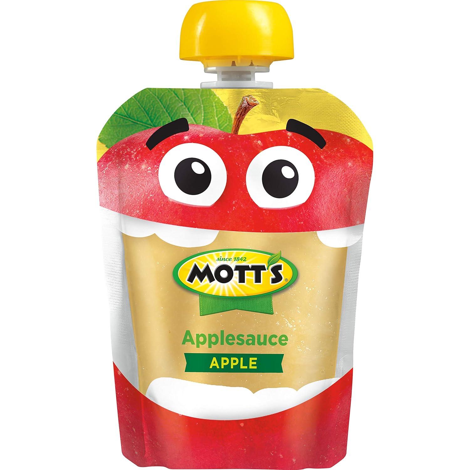image:imageMotts Cinnamon Applesauce 32 Oz Clear Pouches 24 Count 6 Packs Of 4 No Artificial Flavors Good Source Of Vitamin C Nutritious Option For The Whole FamilyApple