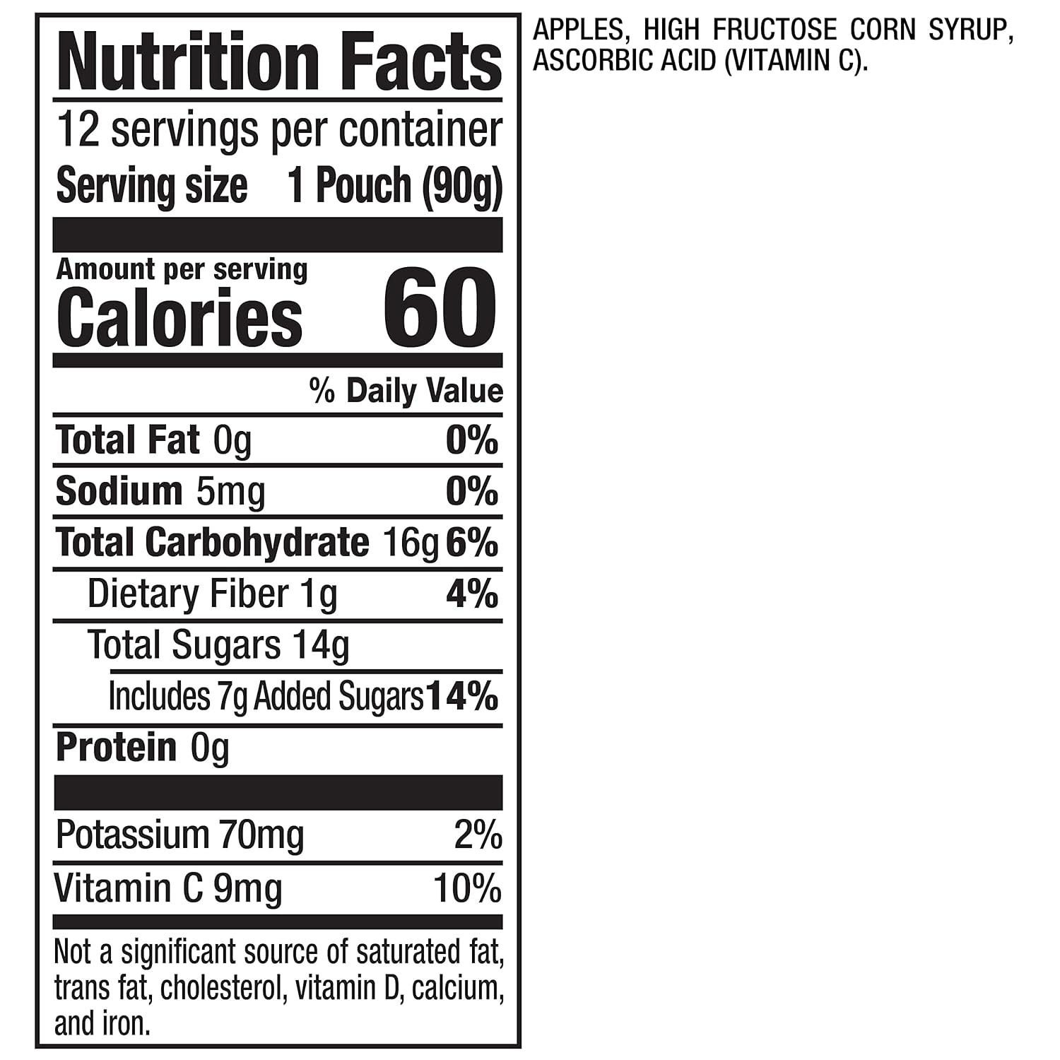 image:imageMotts Cinnamon Applesauce 32 Oz Clear Pouches 48 Count 4 Packs Of 12 No Artificial Flavors Good Source Of Vitamin C Nutritious Option For The Whole FamilyApple