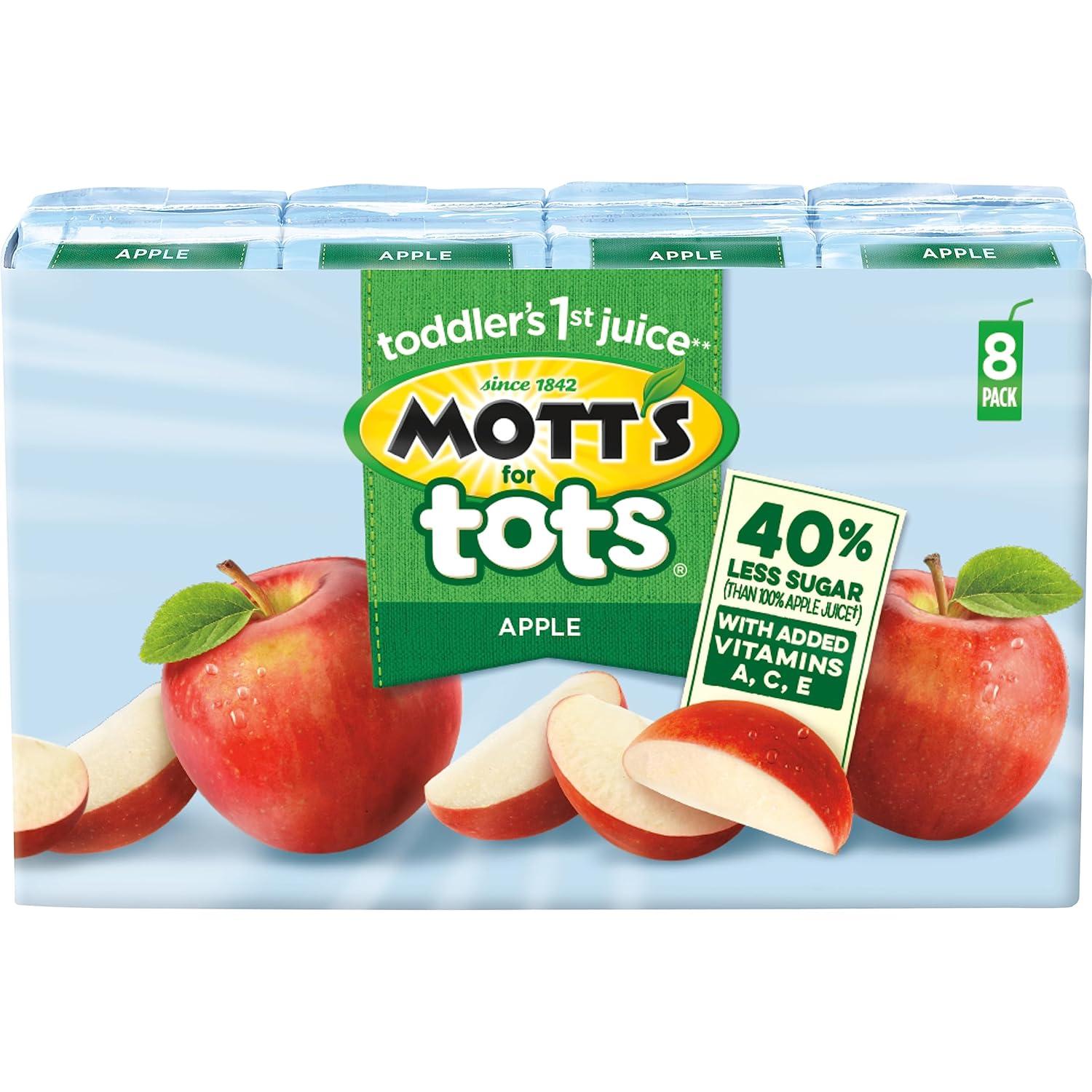 image:imageMotts For Tots Apple 675 Fl Oz Boxes 32 Count 4 Packs Of 8 Juice With Purified Water Good Source Of Vitamin C 40 Less Sugar Than 100 Apple Juice No Artificial SweetenersApple