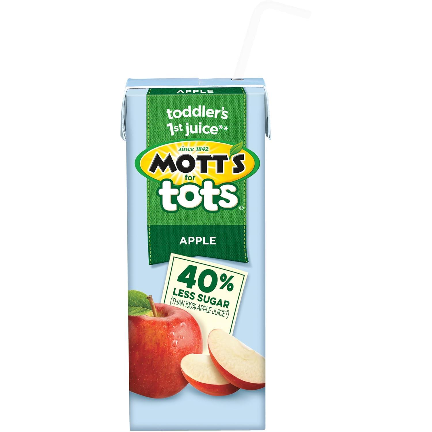 image:imageMotts For Tots Apple 675 Fl Oz Boxes 32 Count 4 Packs Of 8 Juice With Purified Water Good Source Of Vitamin C 40 Less Sugar Than 100 Apple Juice No Artificial SweetenersApple