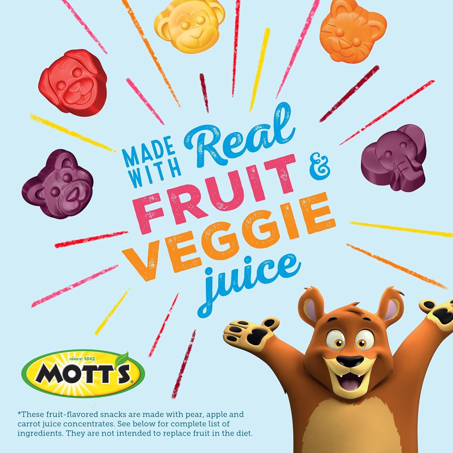 image:imageMotts Fruit Flavored Snacks Animals Assorted Fruit Gluten Free Snack Family Pack 40 Ct 32 ozAssorted Fruit