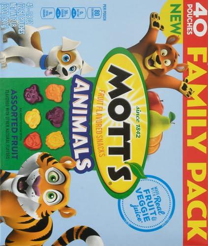 image:imageMotts Fruit Flavored Snacks Animals Assorted Fruit Gluten Free Snack Family Pack 40 Ct 32 ozAssorted Fruit