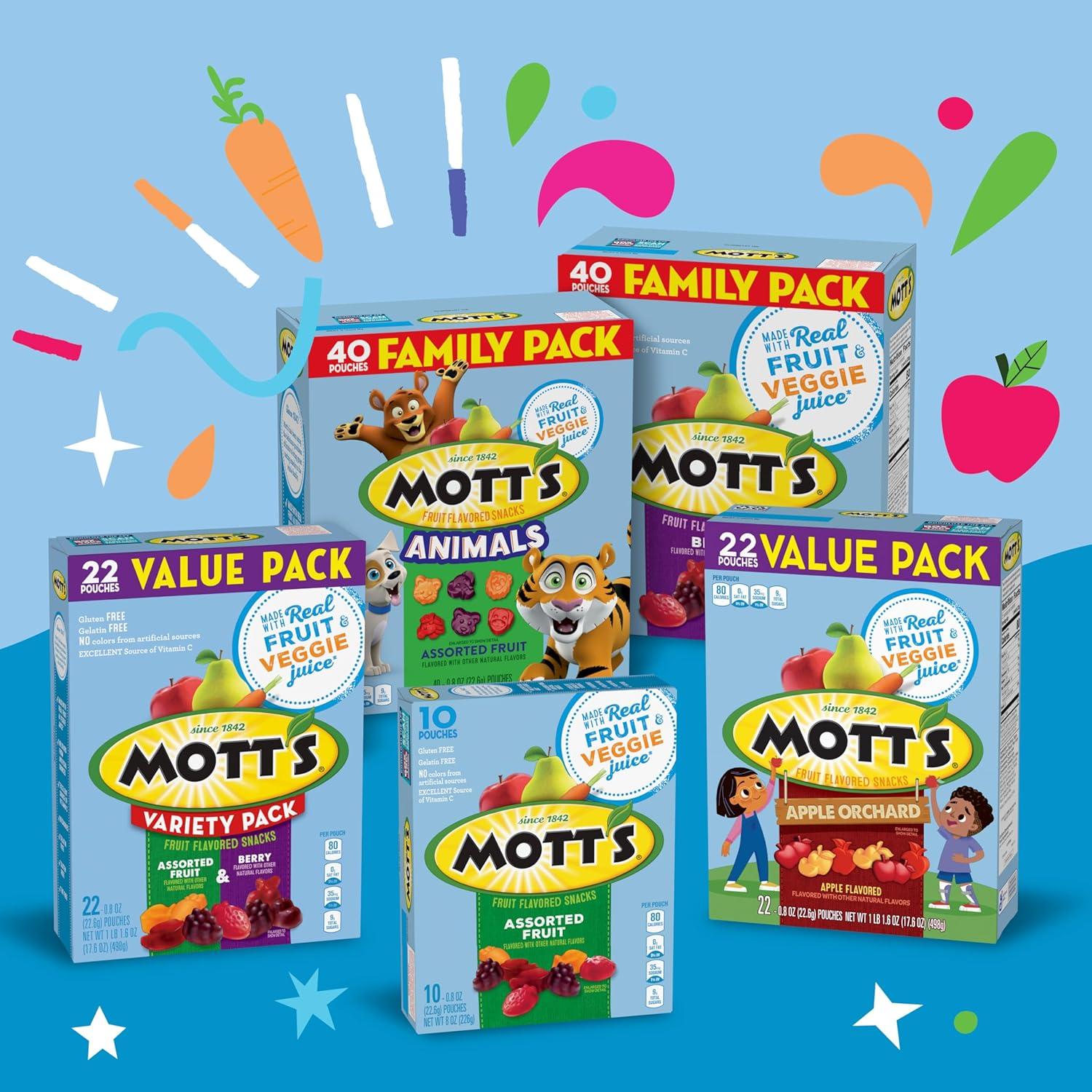 image:imageMotts Fruit Flavored Snacks Apple Orchard Gluten Free Snack Family Pack 40 Ct 32 oz22 Count Pack of 1