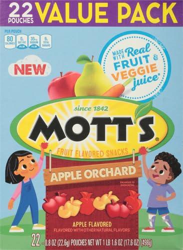 image:imageMotts Fruit Flavored Snacks Apple Orchard Gluten Free Snack Family Pack 40 Ct 32 oz22 Count Pack of 6