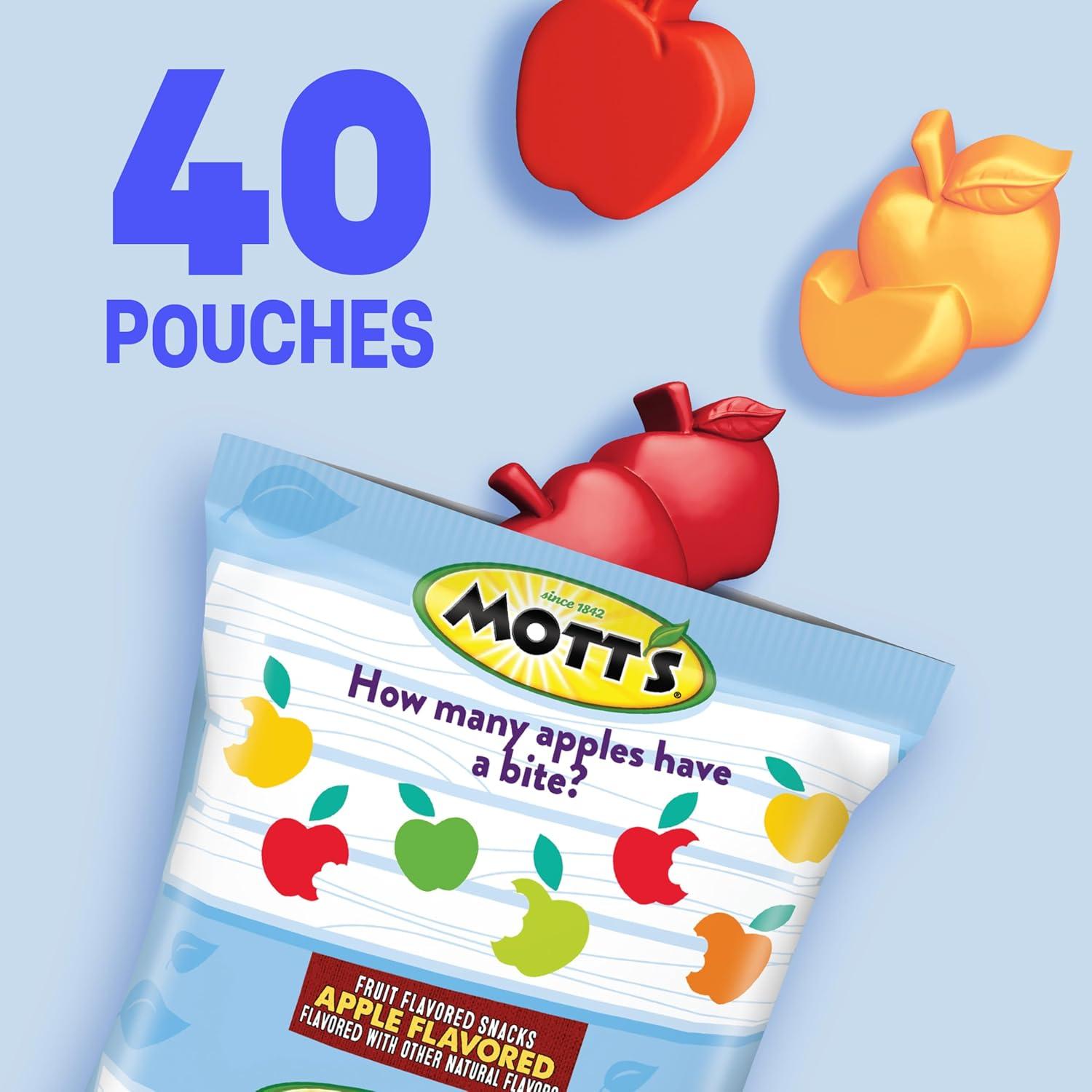 image:imageMotts Fruit Flavored Snacks Apple Orchard Gluten Free Snack Family Pack 40 Ct 32 oz40 Count Pack of 1