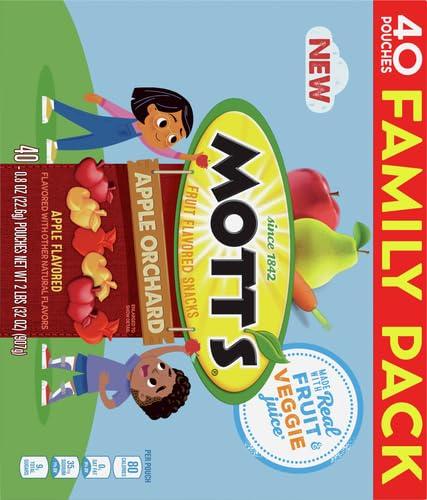 image:imageMotts Fruit Flavored Snacks Apple Orchard Gluten Free Snack Family Pack 40 Ct 32 oz40 Count Pack of 2