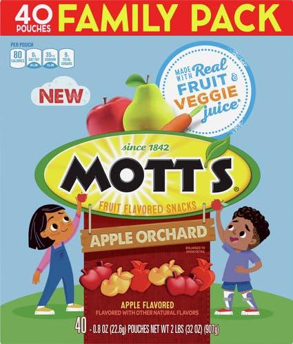 image:imageMotts Fruit Flavored Snacks Apple Orchard Gluten Free Snack Family Pack 40 Ct 32 oz40 Count Pack of 5