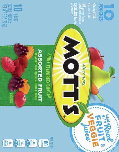 image:imageMotts Fruit Flavored Snacks Assorted Fruit Gluten Free Snack Value Pack 22 Pouches 176 oz Pack of 6Assorted Fruit
