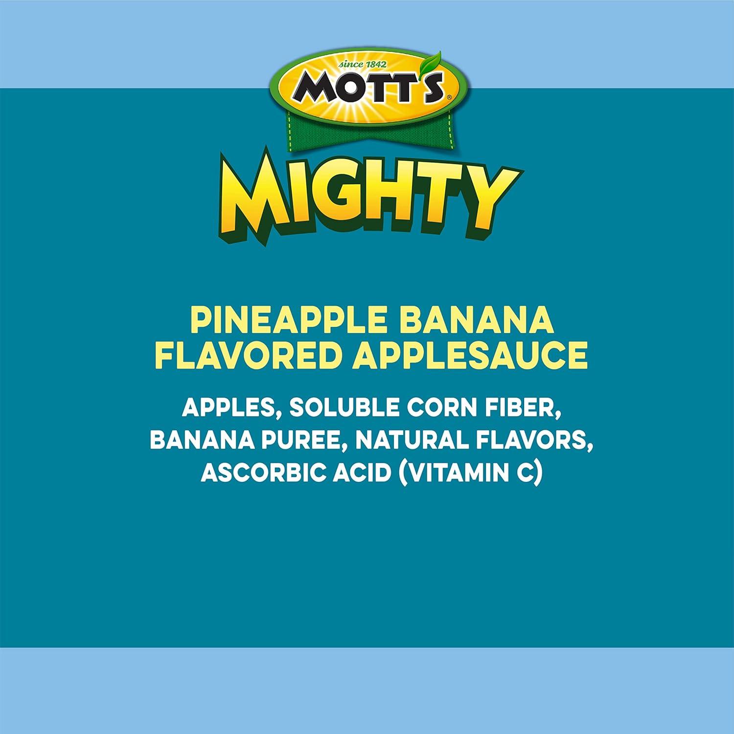 image:imageMotts Mighty Honeycrisp Apple Applesauce 32 Oz Clear Pouches 48 Count 4 Packs of 12 No Sugar Added Good Source Of Fiber Supports A Healthy Digestive System GlutenFree KosherVariety