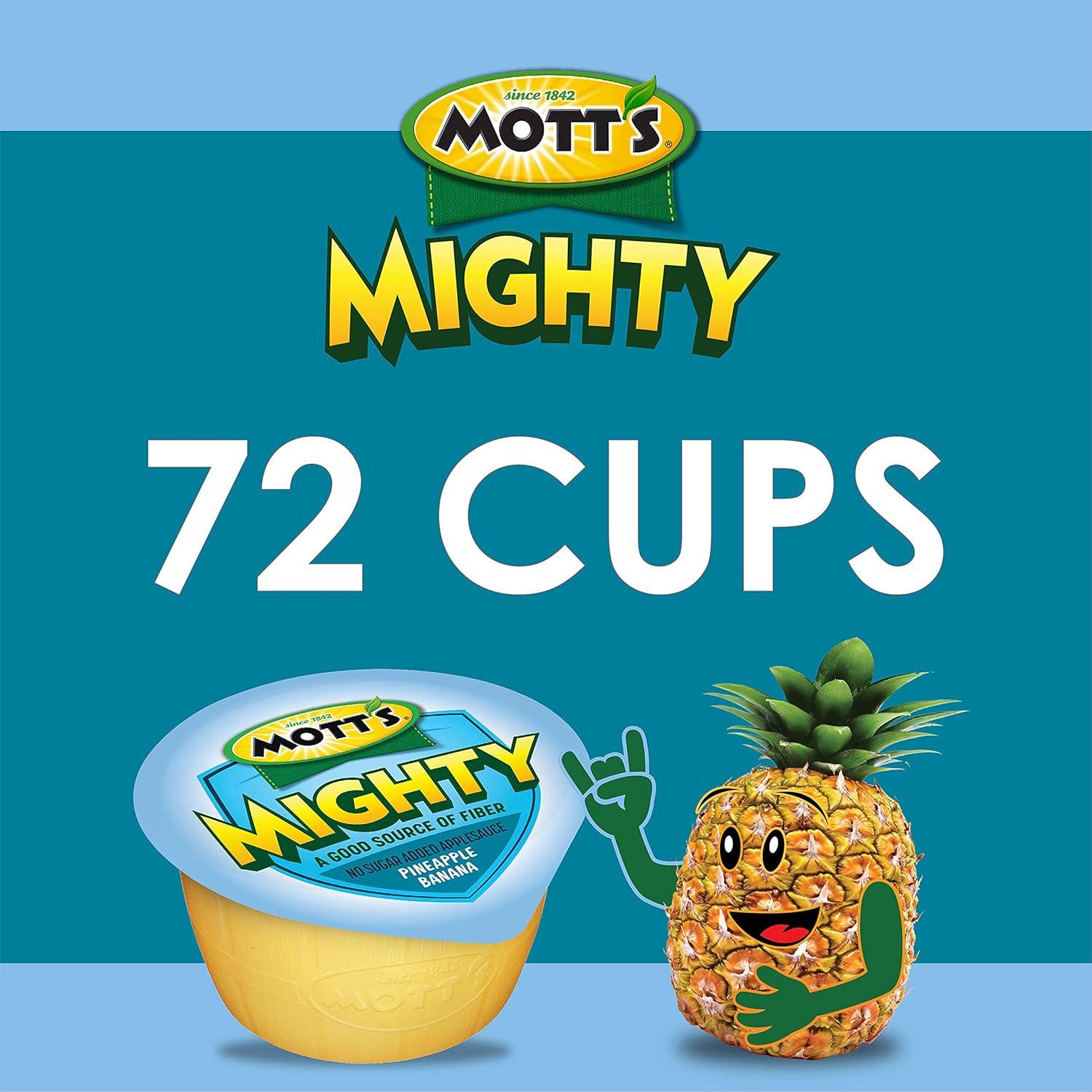 image:imageMotts Mighty Strawberry Peach Applesauce 39 Oz Cups 72 Count 12 Packs Of 6 No Sugar Added Good Source Of Fiber Supports A Healthy Digestive System Glutenfree KosherPineapple Banana