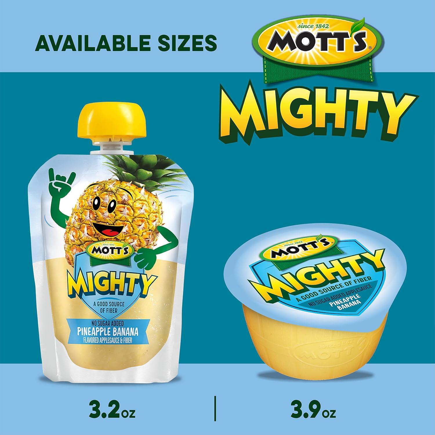 image:imageMotts Mighty Strawberry Peach Applesauce 39 Oz Cups 72 Count 12 Packs Of 6 No Sugar Added Good Source Of Fiber Supports A Healthy Digestive System Glutenfree KosherPineapple Banana