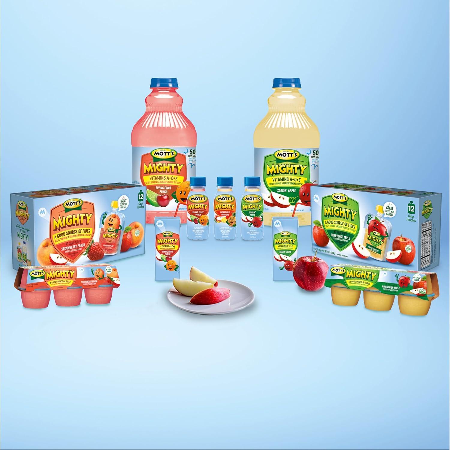 image:imageMotts Mighty Strawberry Peach Applesauce 39 Oz Cups 72 Count 12 Packs Of 6 No Sugar Added Good Source Of Fiber Supports A Healthy Digestive System Glutenfree KosherPineapple Banana