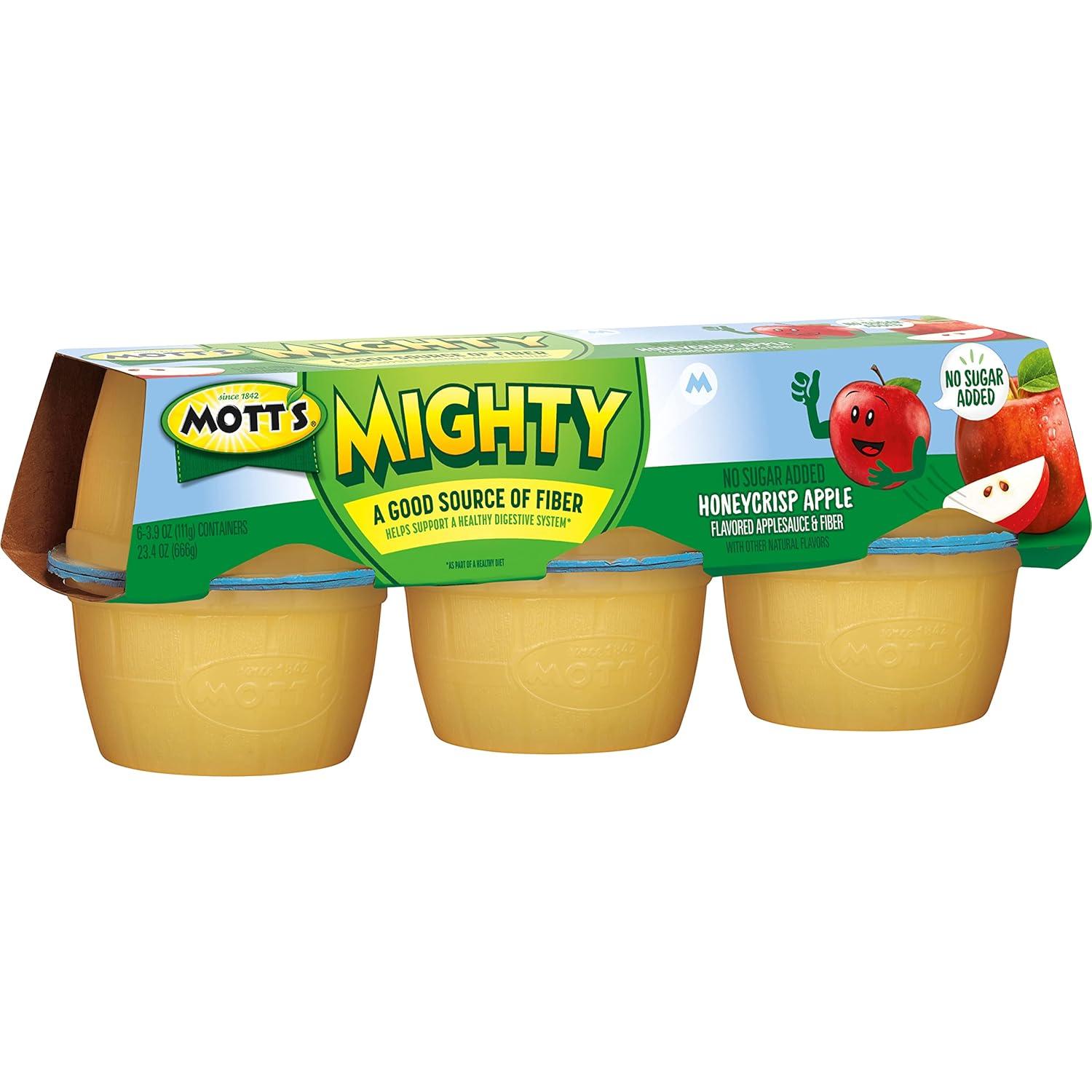 image:imageMotts Mighty Strawberry Peach Applesauce 39 Oz Cups 72 Count 12 Packs Of 6 No Sugar Added Good Source Of Fiber Supports A Healthy Digestive System Glutenfree KosherHoneycrisp Apple