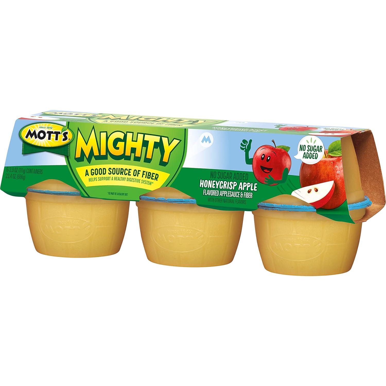 image:imageMotts Mighty Strawberry Peach Applesauce 39 Oz Cups 72 Count 12 Packs Of 6 No Sugar Added Good Source Of Fiber Supports A Healthy Digestive System Glutenfree KosherHoneycrisp Apple