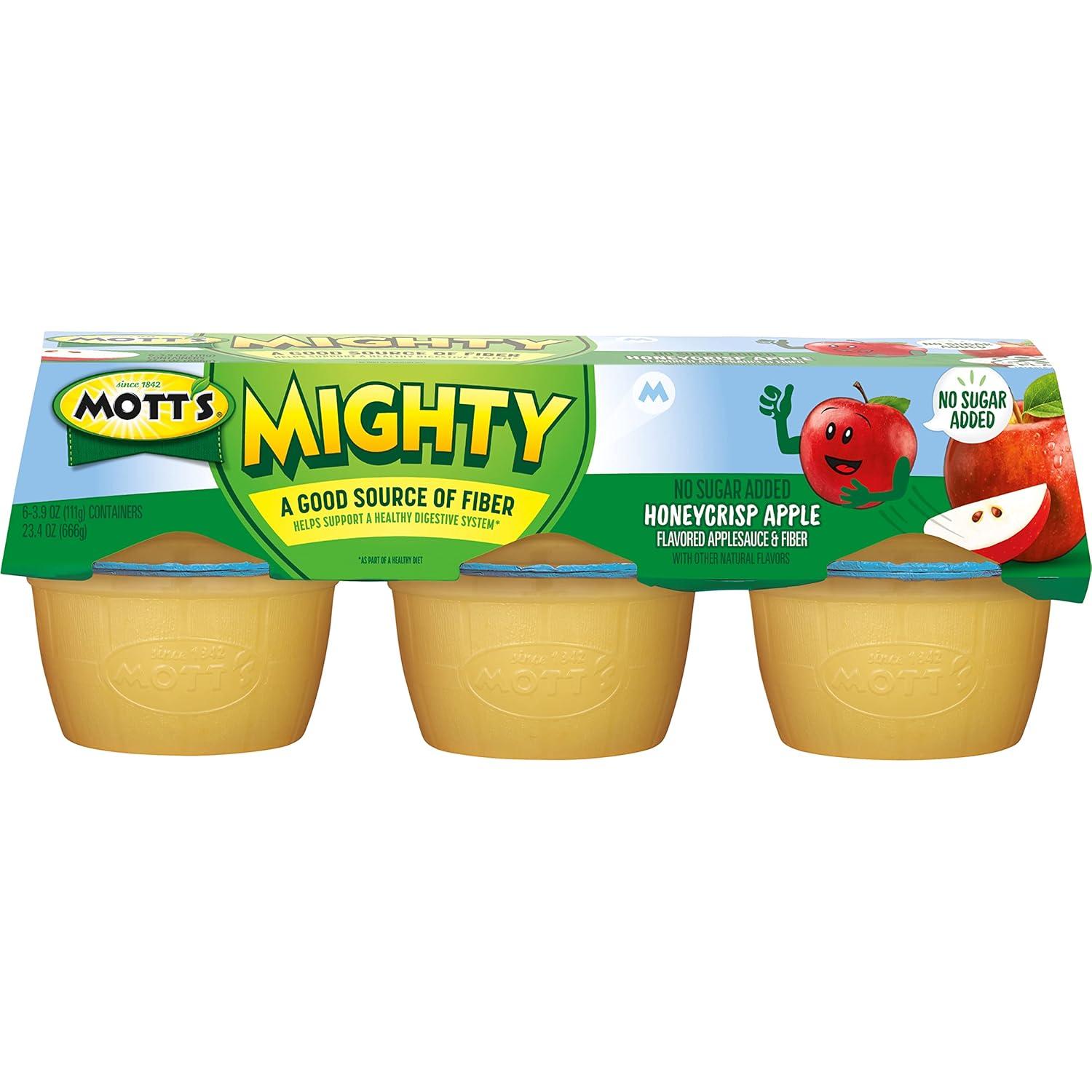 image:imageMotts Mighty Strawberry Peach Applesauce 39 Oz Cups 72 Count 12 Packs Of 6 No Sugar Added Good Source Of Fiber Supports A Healthy Digestive System Glutenfree KosherHoneycrisp Apple