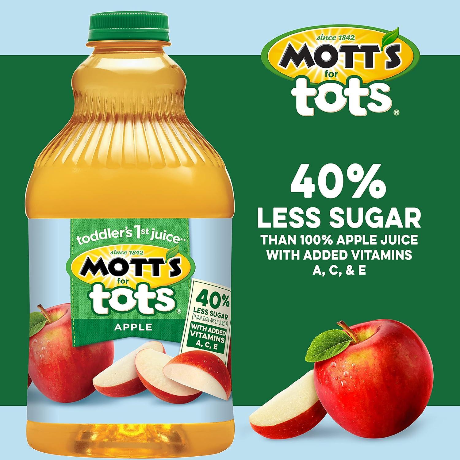 image:imageMotts Motts for Tots Fruit Punch Immunity Support 64Ounce Bottles Pack of 8Apple