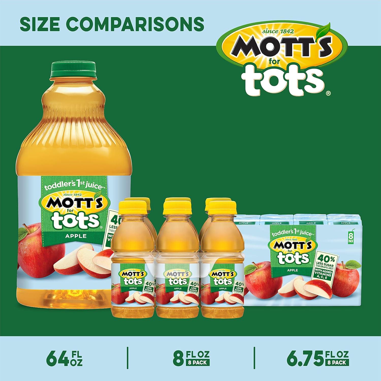 image:imageMotts Motts for Tots Fruit Punch Immunity Support 64Ounce Bottles Pack of 8Apple
