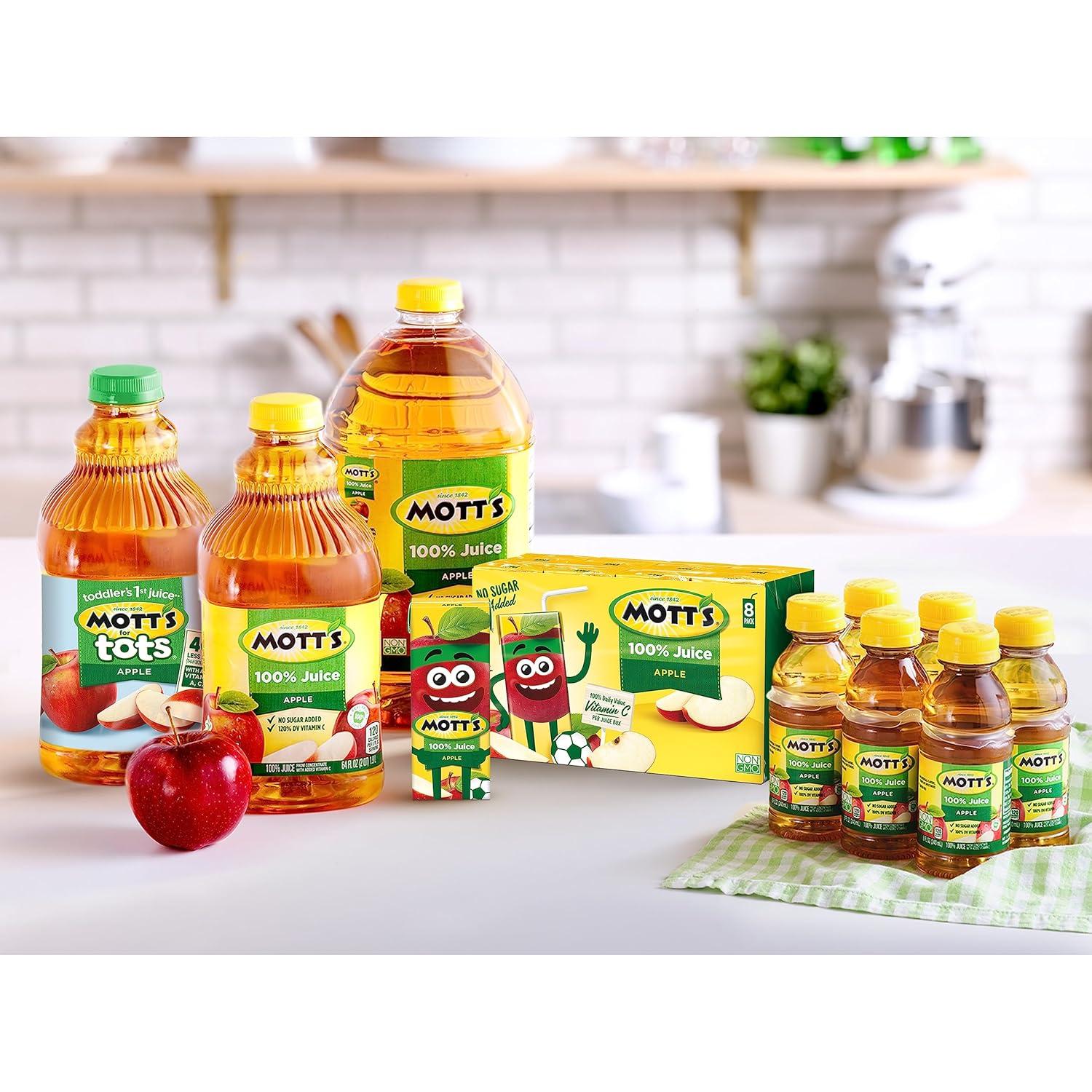 image:imageMotts Motts for Tots Fruit Punch Immunity Support 64Ounce Bottles Pack of 8Apple