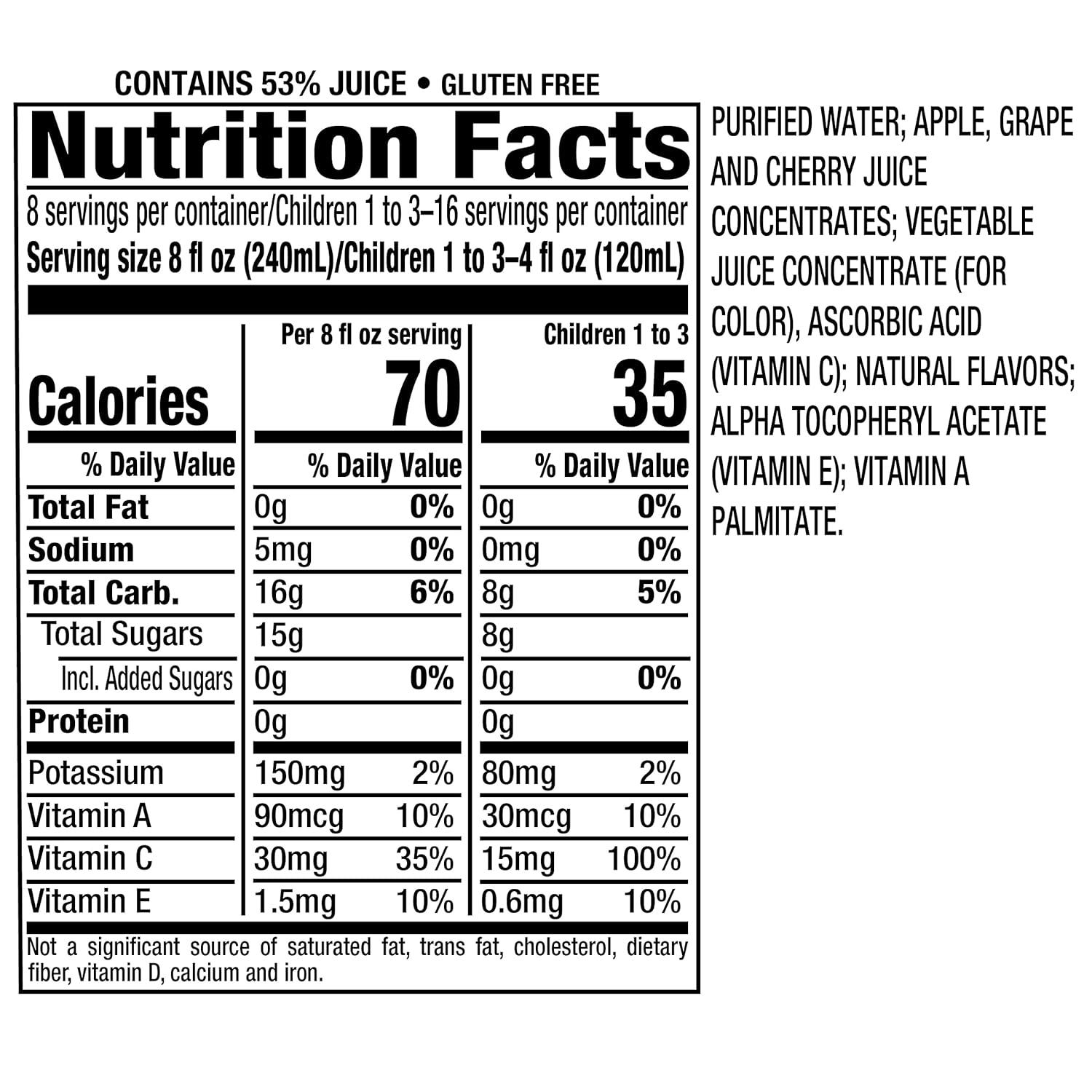 image:imageMotts Motts for Tots Fruit Punch Immunity Support 64Ounce Bottles Pack of 8Fruit Punch