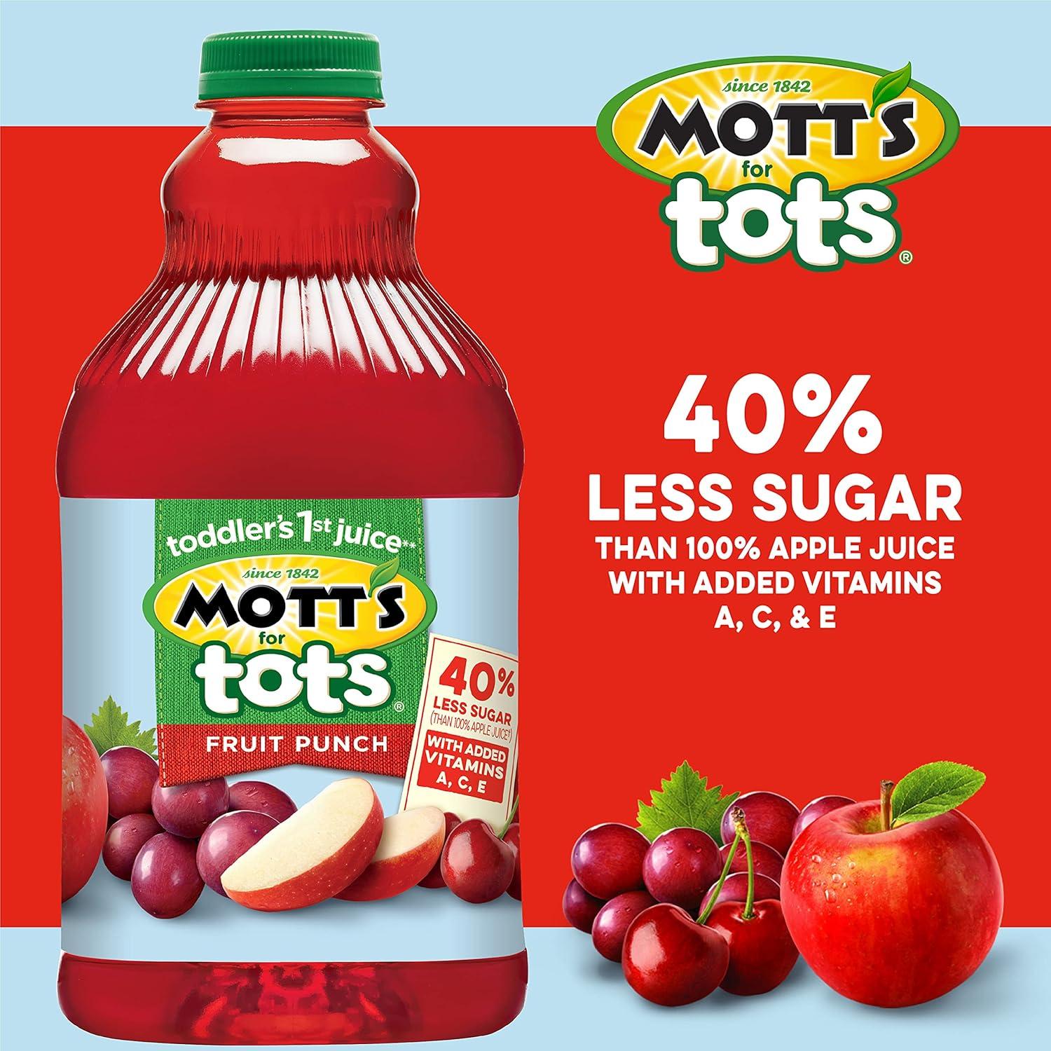 image:imageMotts Motts for Tots Fruit Punch Immunity Support 64Ounce Bottles Pack of 8Fruit Punch