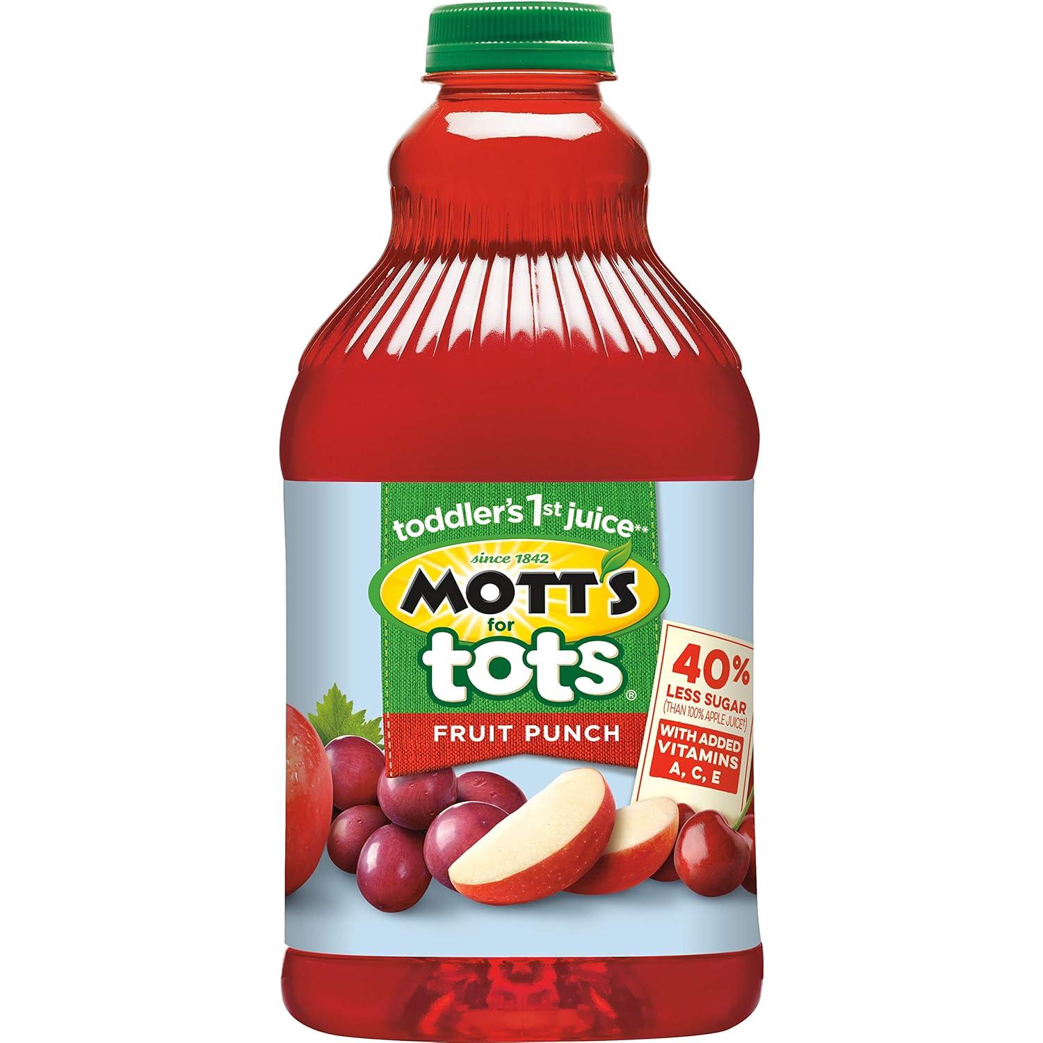 image:imageMotts Motts for Tots Fruit Punch Immunity Support 64Ounce Bottles Pack of 8Fruit Punch